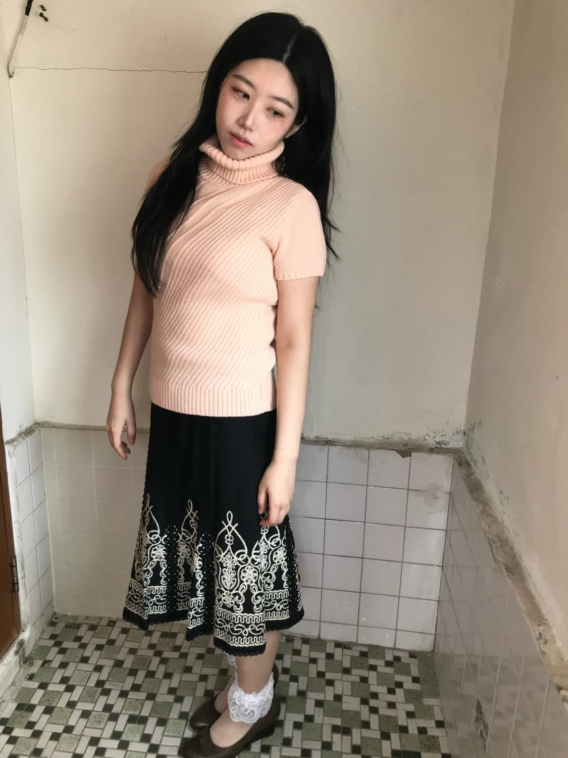 turttle neck knit top 상품이미지3