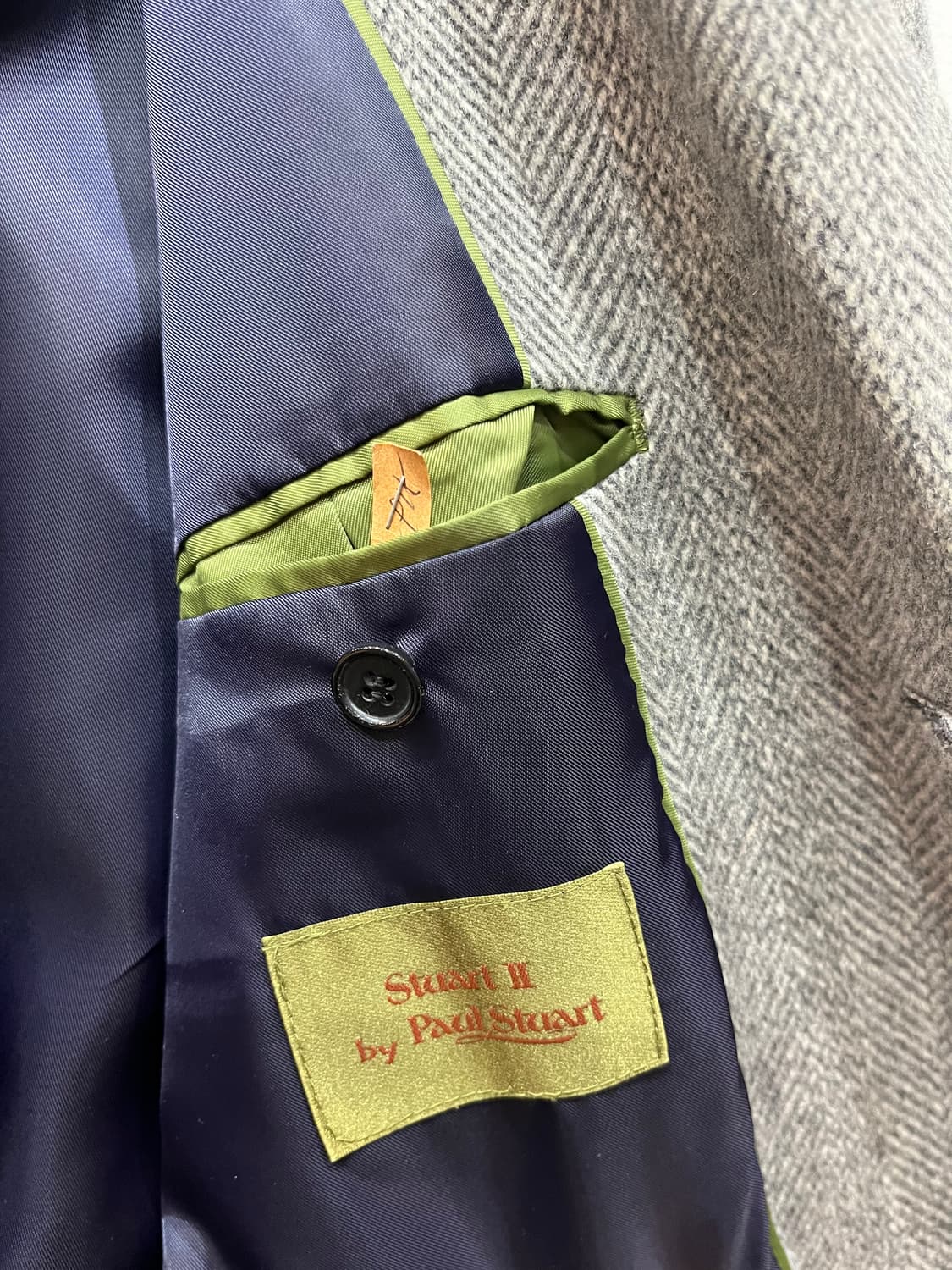 폴스튜어트 헤링본 퓨어울 코트  상품이미지6