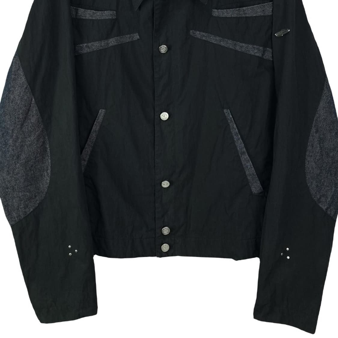 오프닝프로젝트 데님 도킹 셔츠 자켓 블랙 M18923 상품이미지5