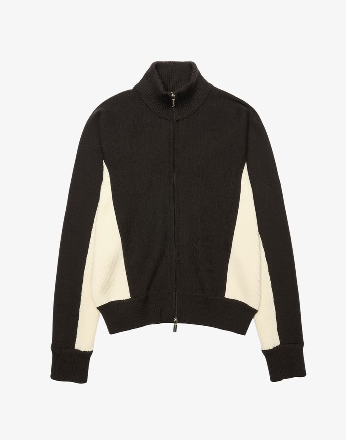 스튜디오테이블 CURVED TWO TONE WOOL ZIP-UP 상품이미지1