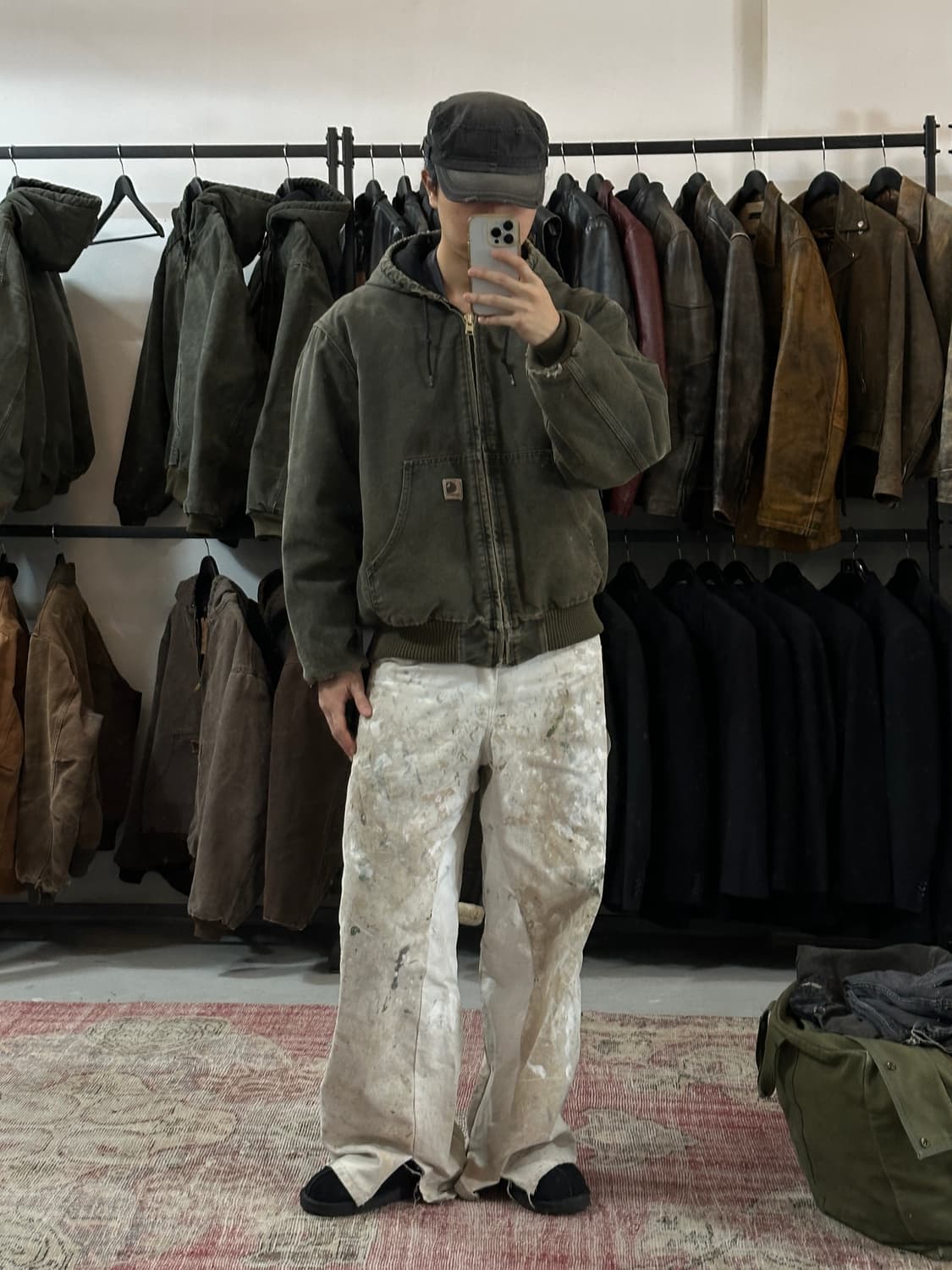 00’s OG 칼하트 J130 액티브 칼하트 MOS 모스그린 상품이미지2