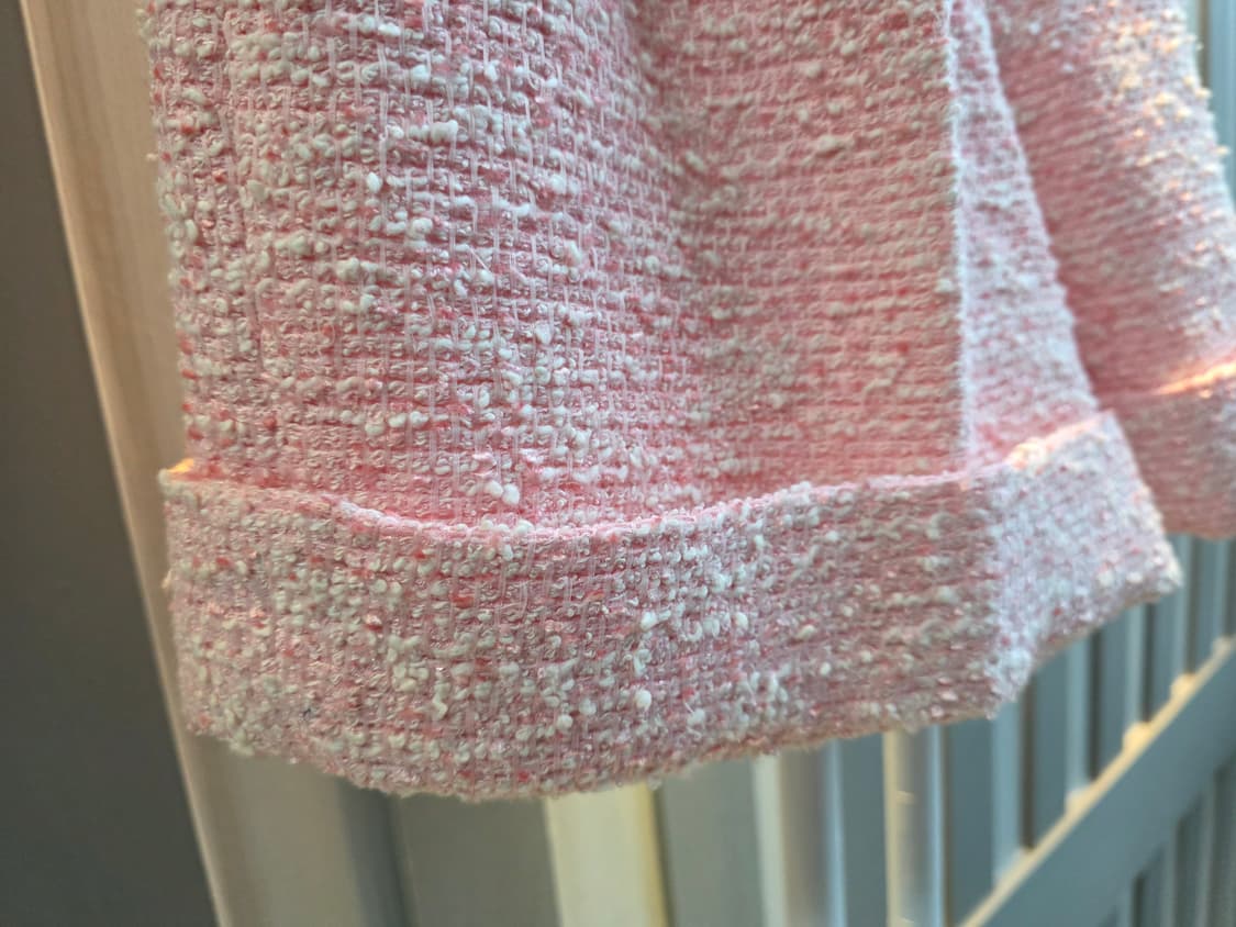 러블리한 핑크트위드 버뮤다팬츠 상품이미지3