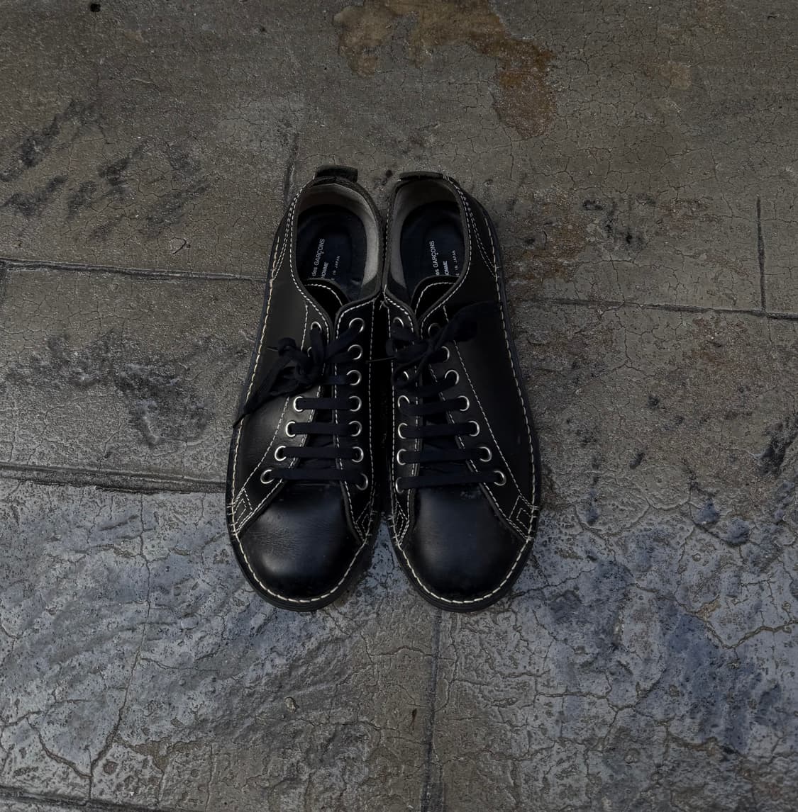 꼼데가르송 옴므 스티치 우드 더비 슈즈 상품이미지3