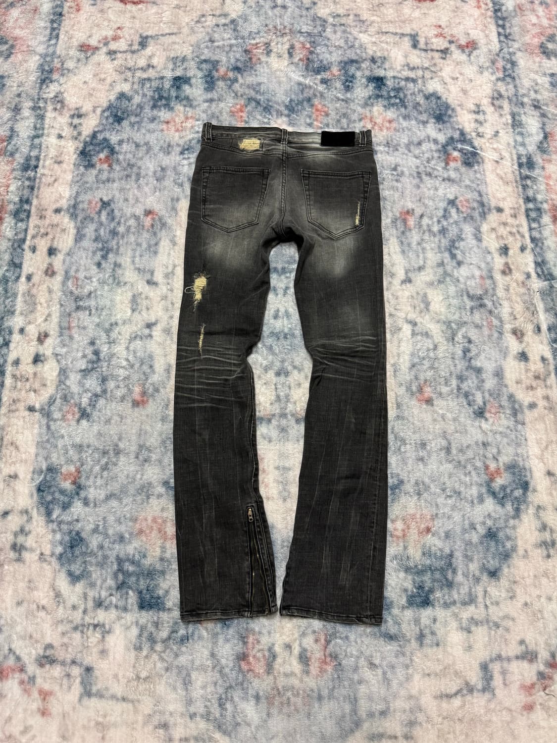 Goa 00s archive damage zipper flare deni 상품이미지5
