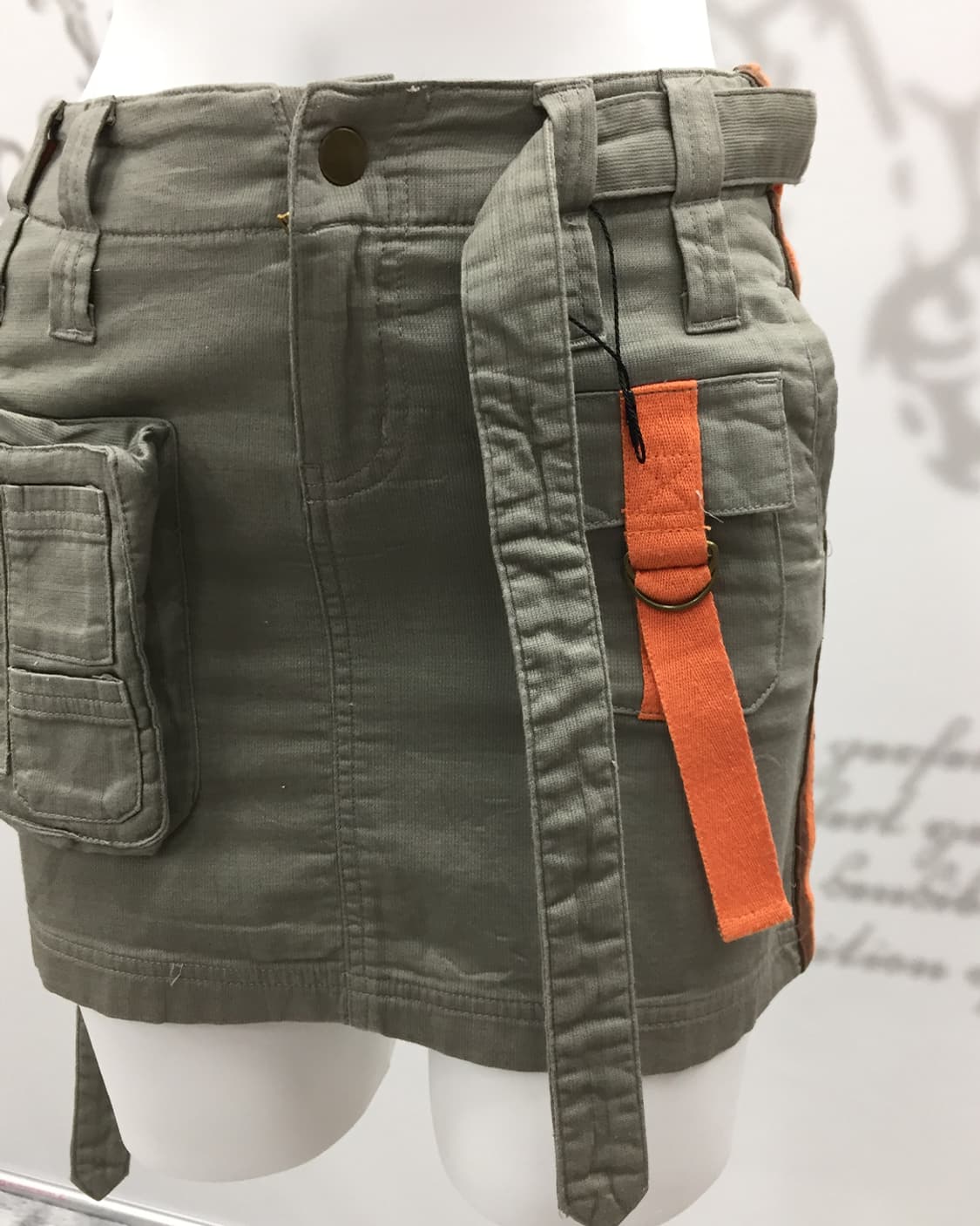 Y2K Utility Tech Belt Cargo Mini Skirt 상품이미지3