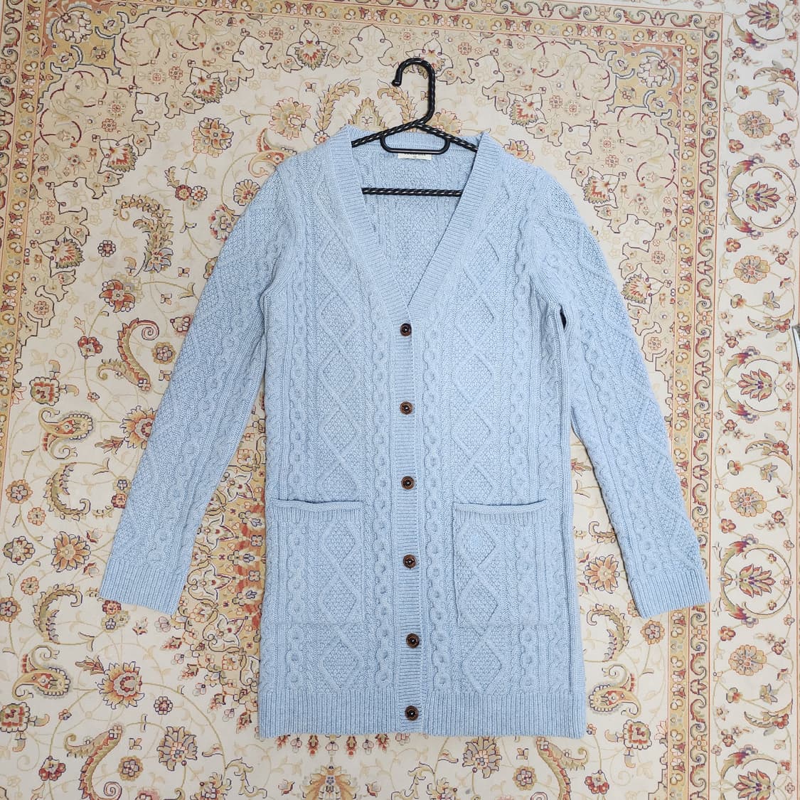 빈폴 울100% 여성 케이블 롱가디건 165 상품이미지1