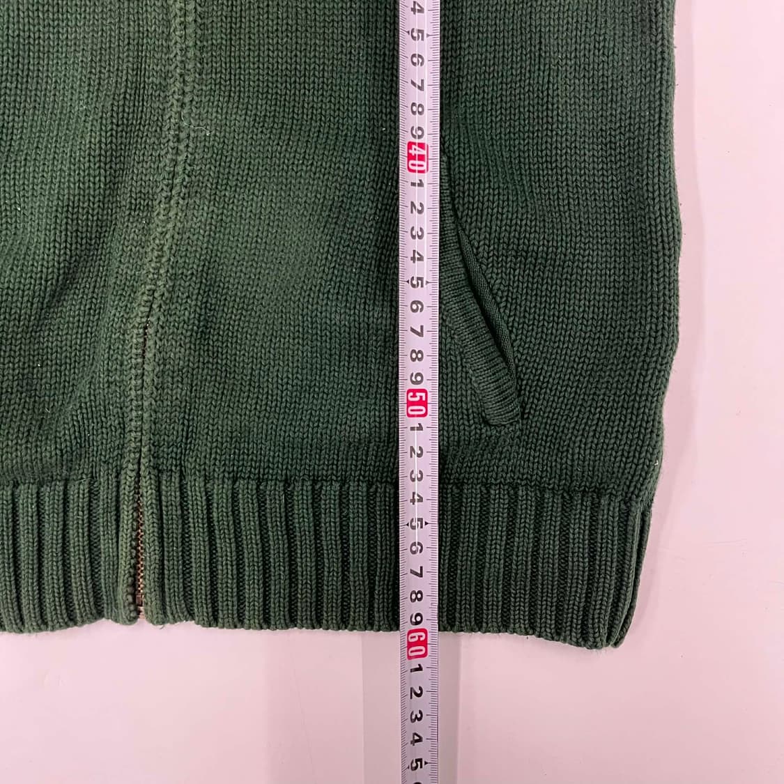 폴로 랄프로렌 빅포니 핀터깔 코튼 니트 집업 희귀져지(L) 상품이미지6