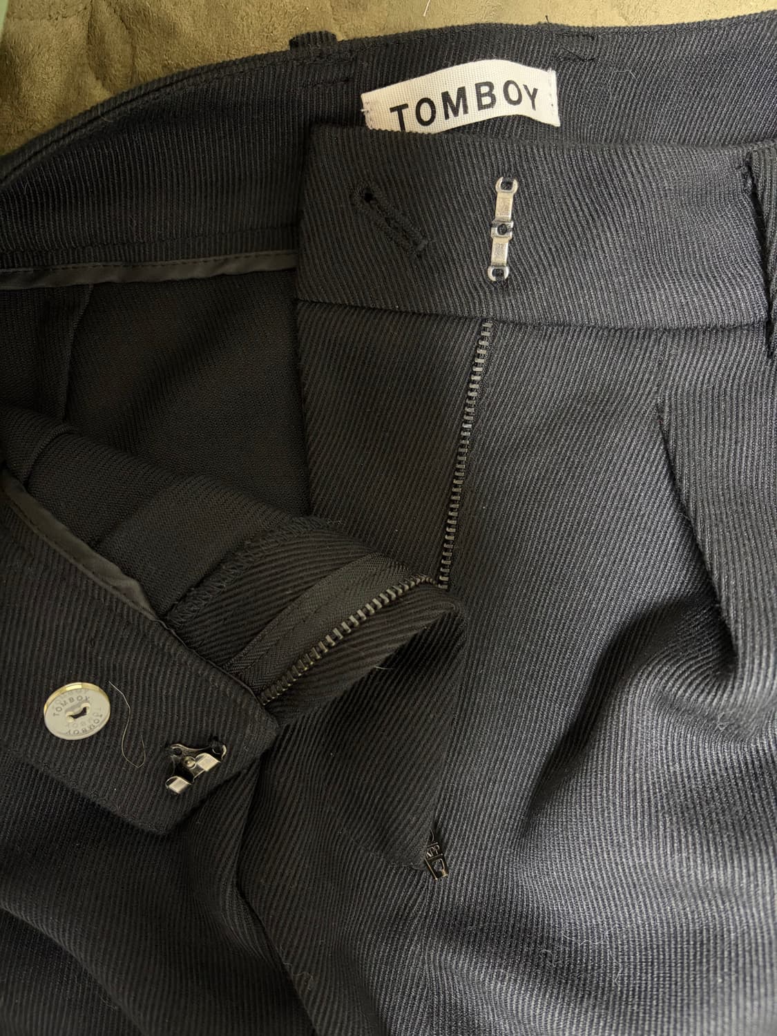 톰보이 블랙 와이드 팬츠 상품이미지3