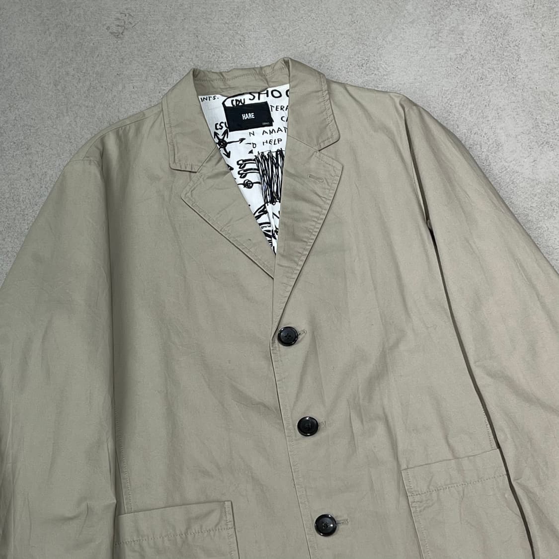 하레 베이지 코트자켓 s10712 상품이미지4