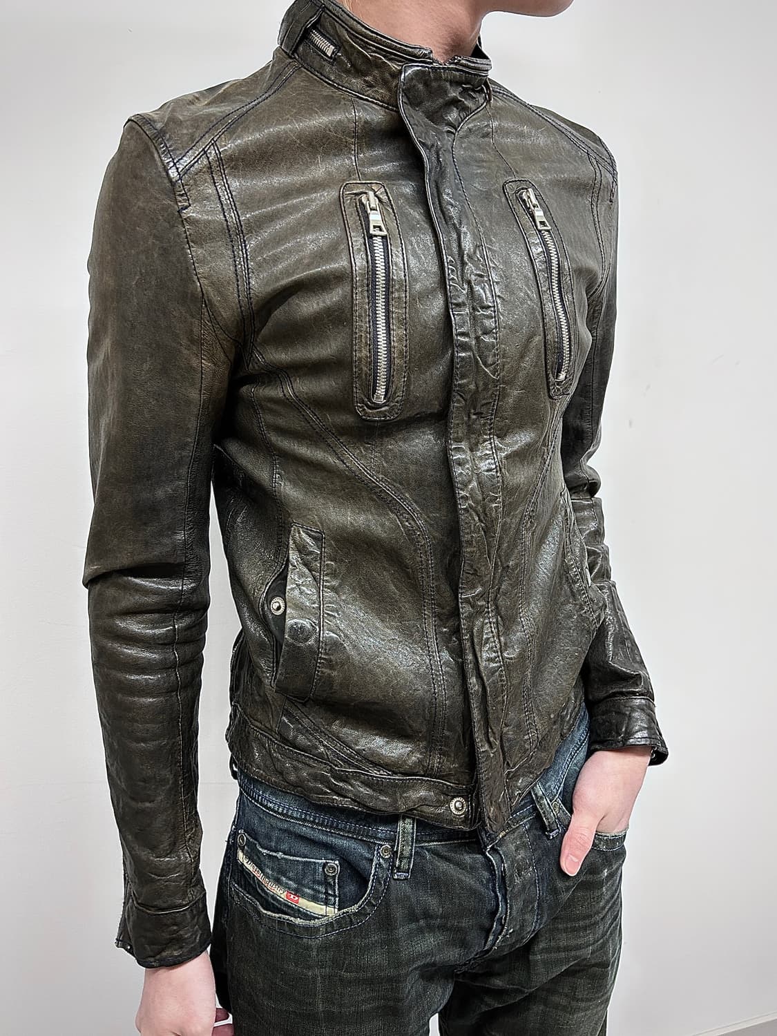 램스킨 레더 자켓 상품이미지2