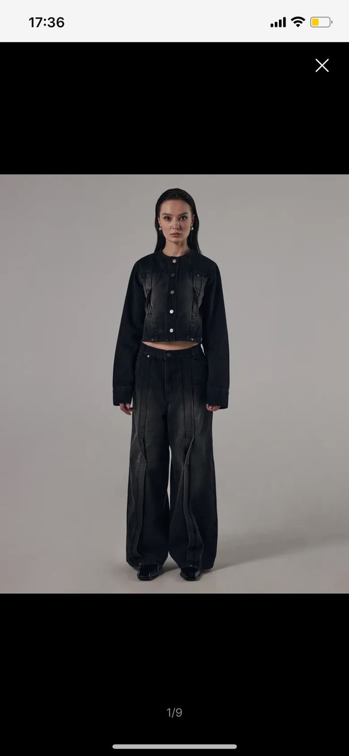 트리밍버드 twisted wide denim set-up 상품이미지1