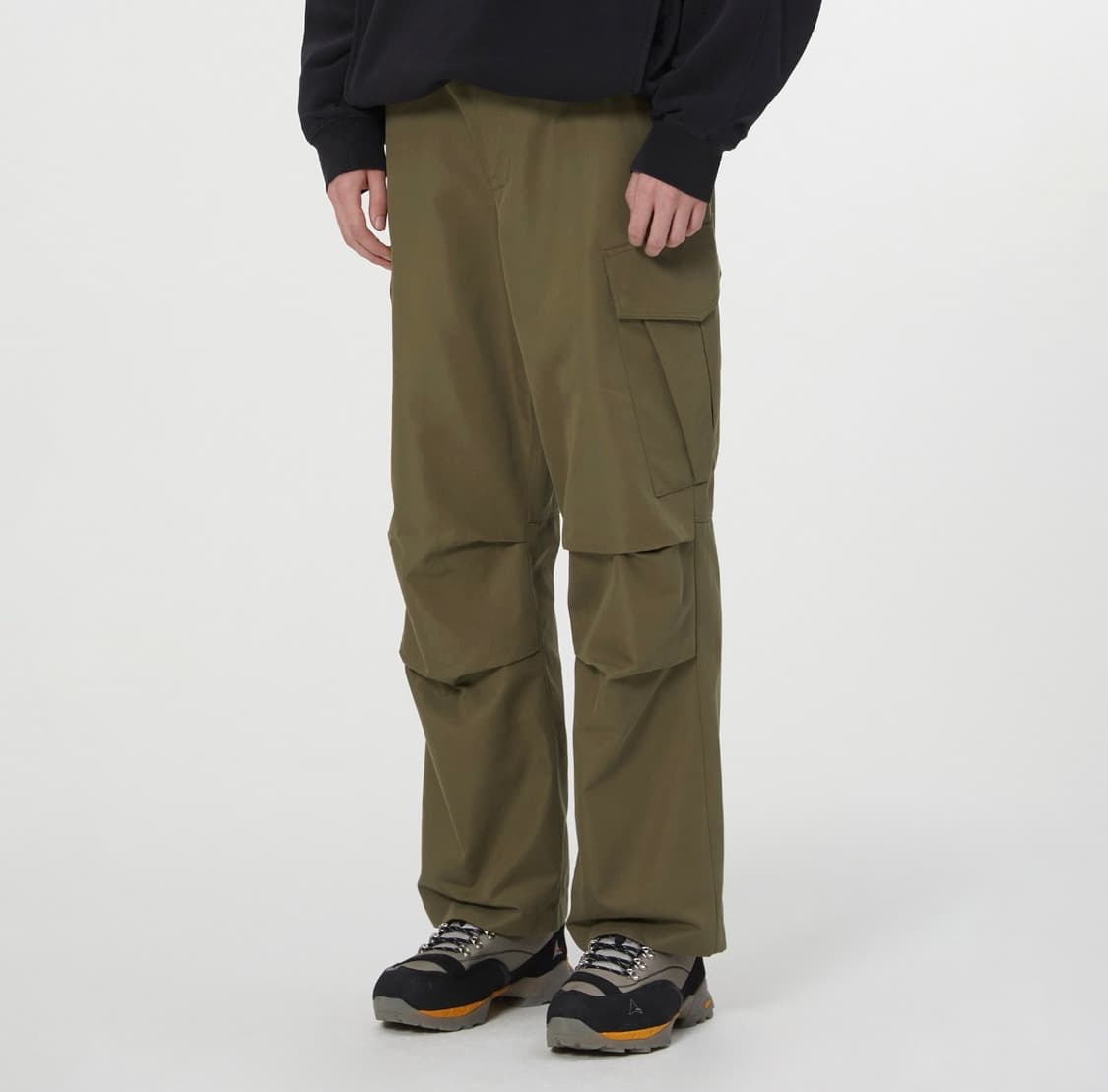 일꼬르소 파라슈트 팬츠 카키브라운 xl 상품이미지2