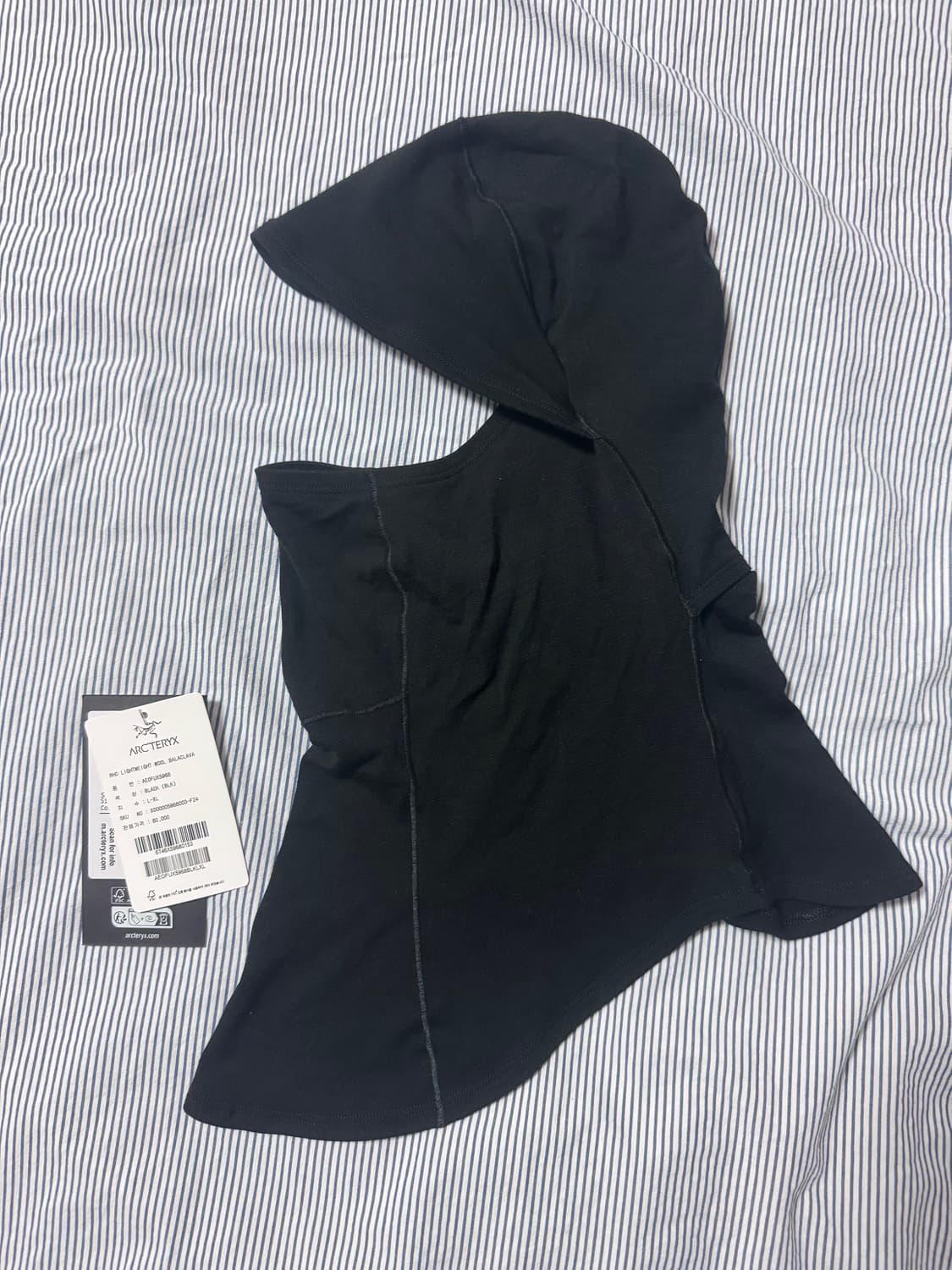 (SS급) 아크테릭스 로 라이트웨이트 울 바라클라바 블랙 L-XL 상품이미지3