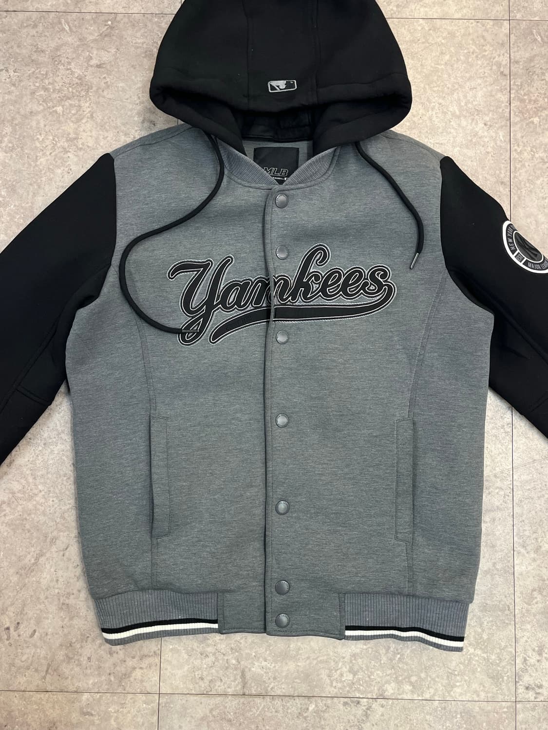 엠엘비 양키스 후드 바시티 자켓 그레이 100 #csz2631 상품이미지5