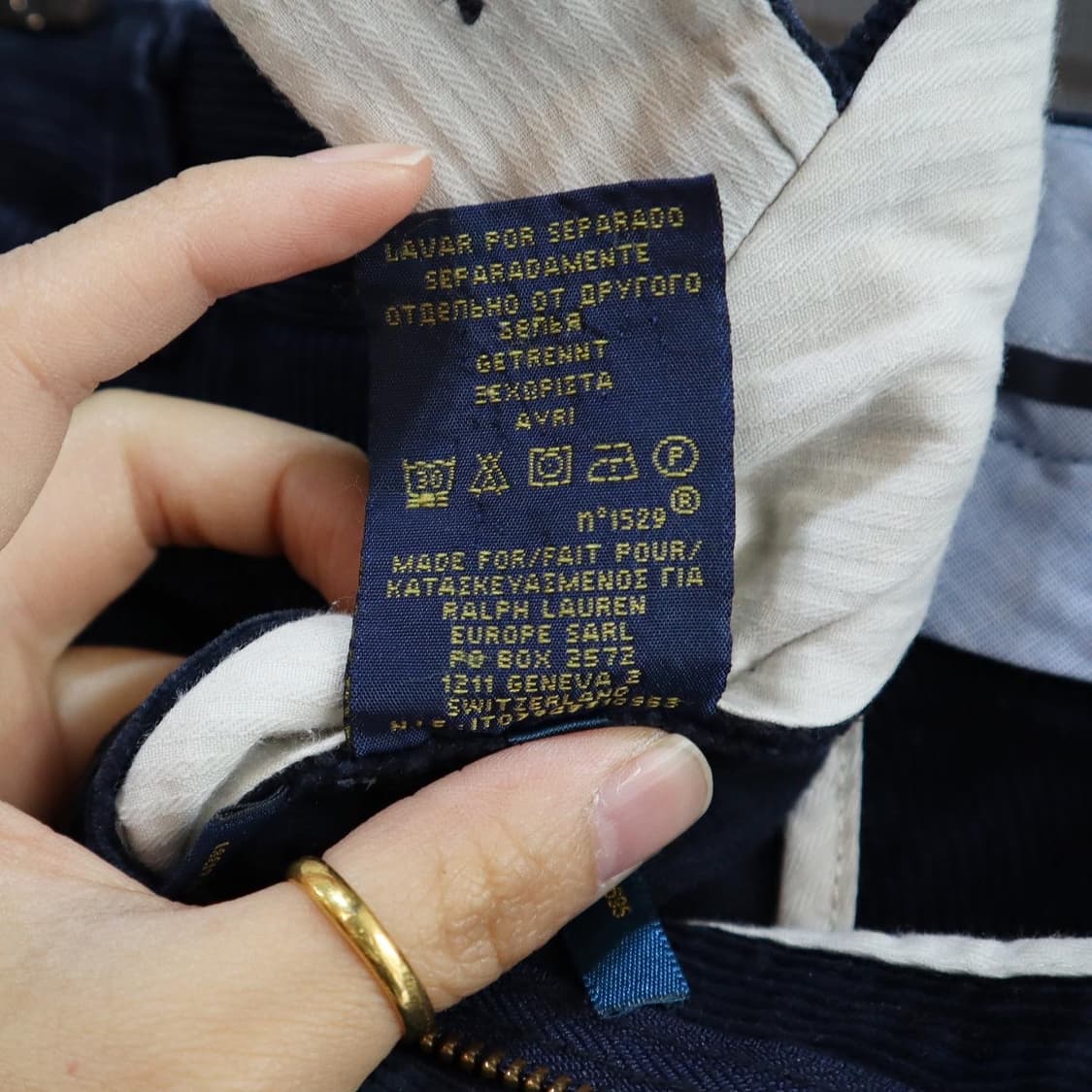 폴로 네이비 코듀로이 팬츠  상품이미지8