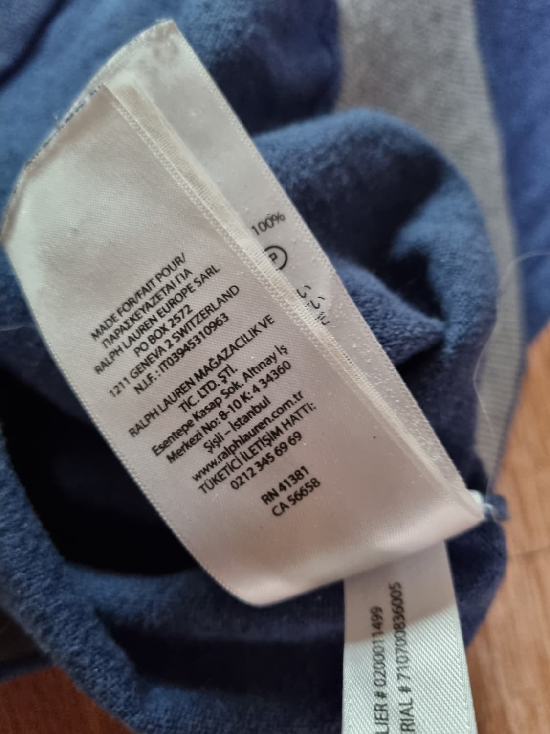 폴로 랄프로렌 집업 XL 블루 상품이미지6