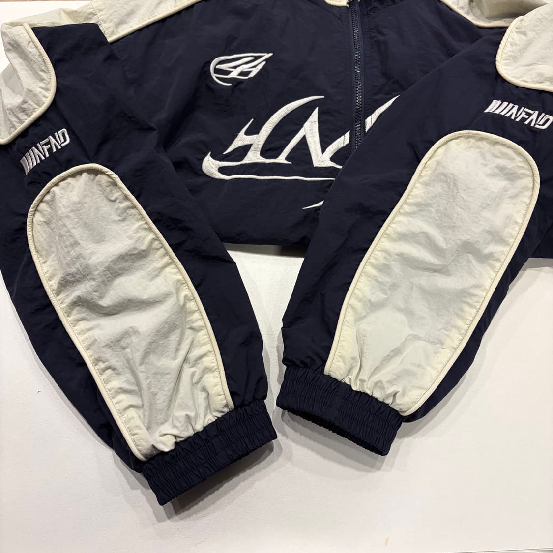 [L] 낫포너드 네이비 화이트 바람막이 자켓 B971 상품이미지6