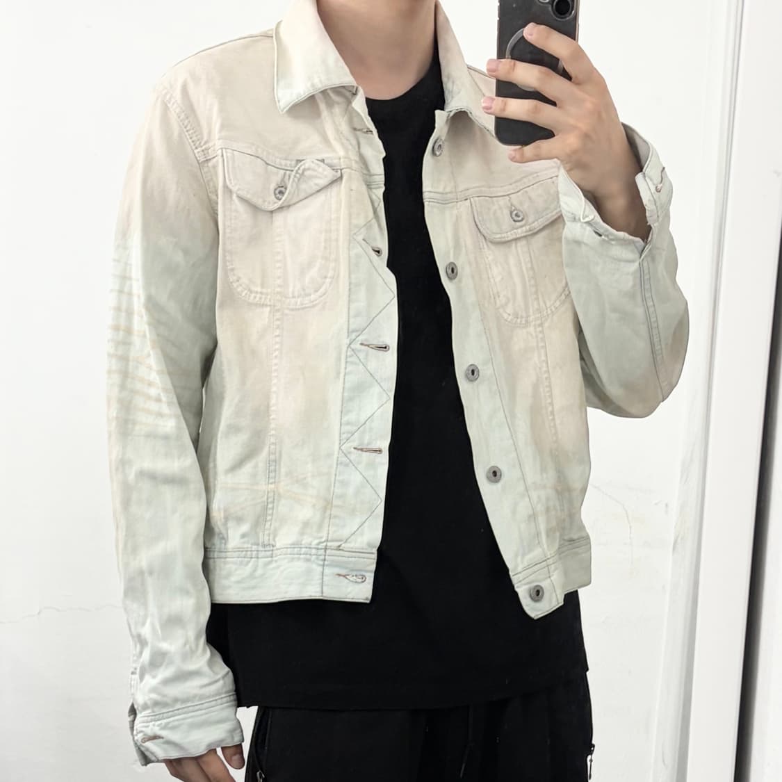 디젤 워시드 데님 자켓 상품이미지2