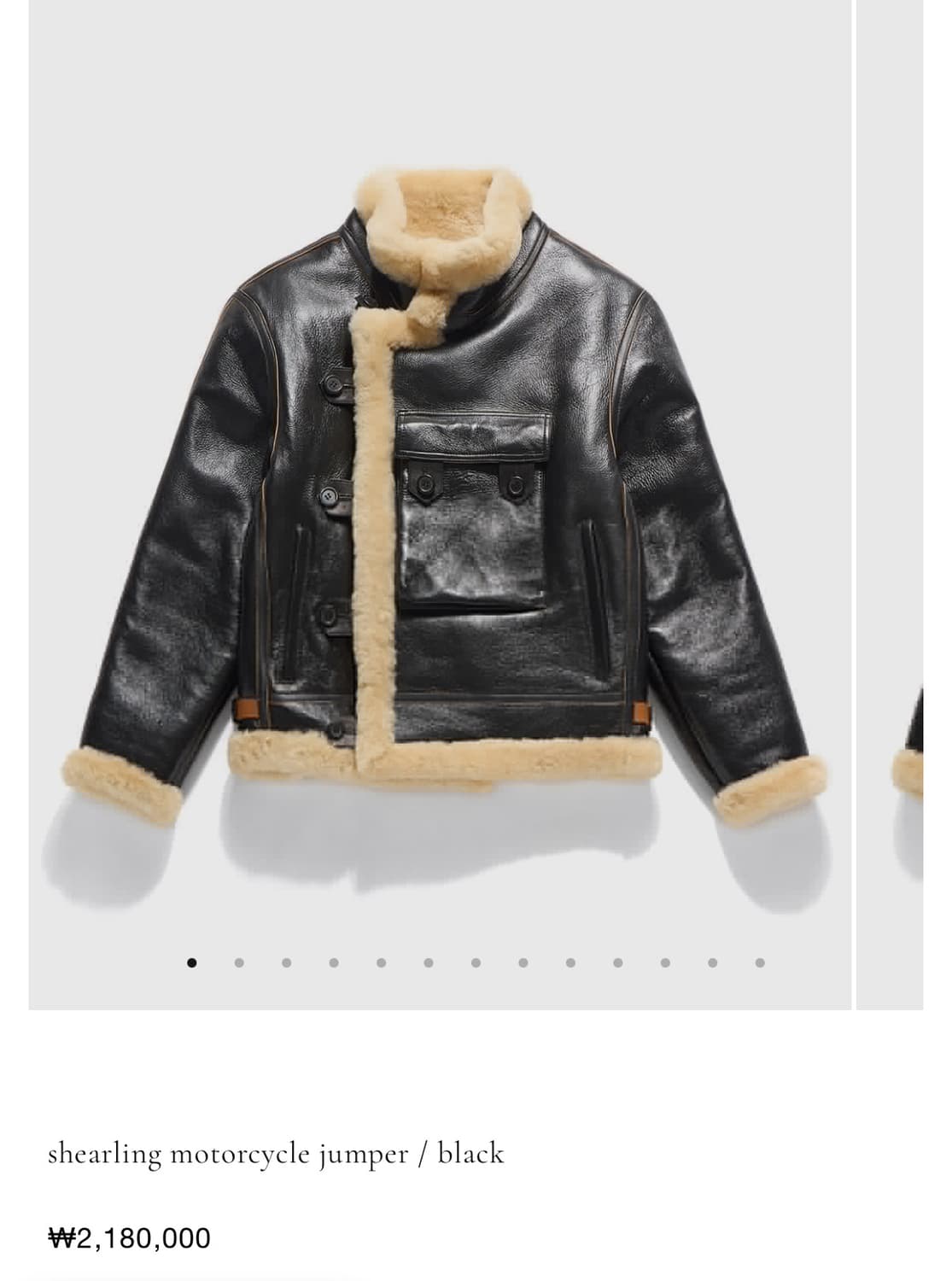 25fw 이스트로그 모터사이클 무스탕 m 새상품 상품이미지1