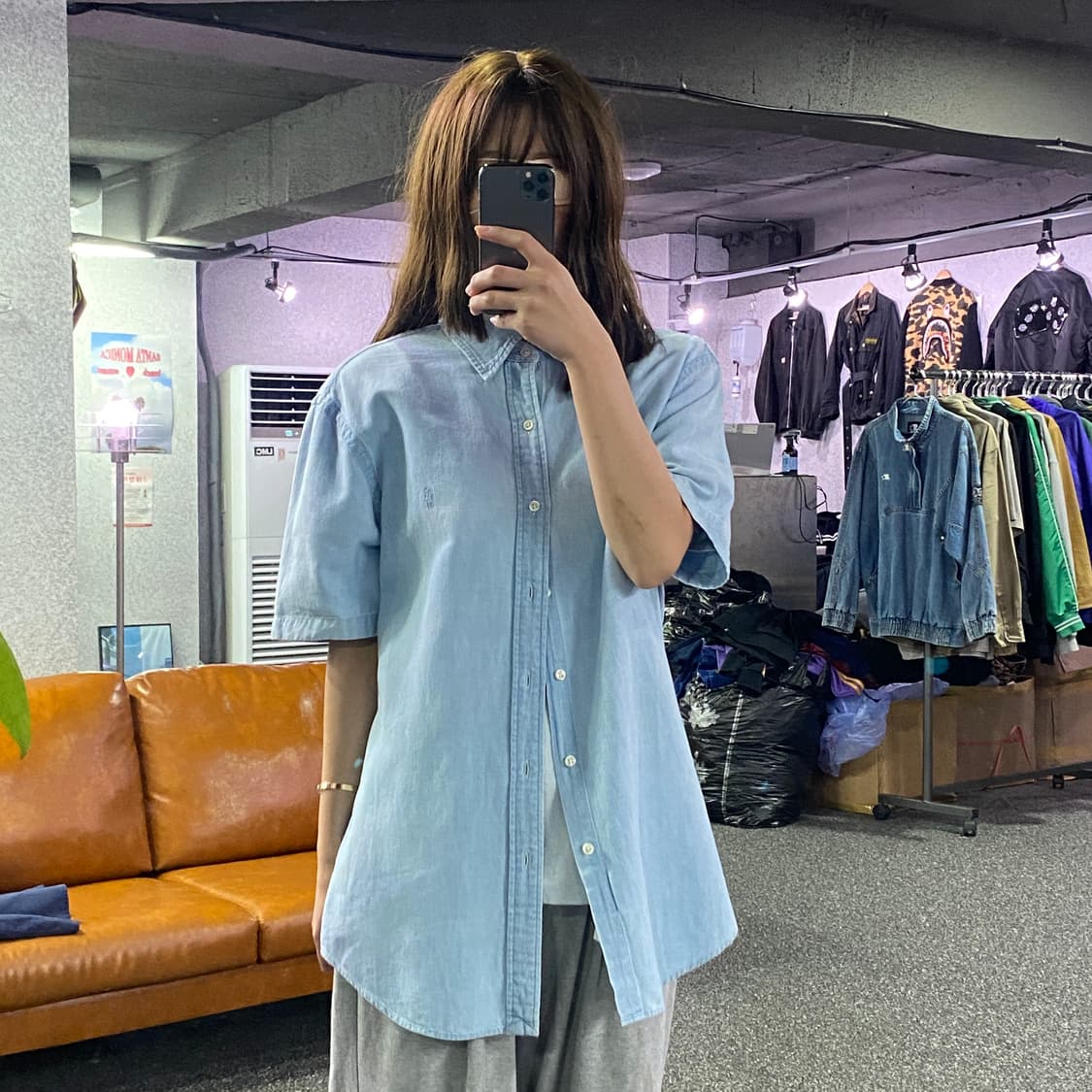 폴로 랄프 로렌 슬림핏 빈팔 셔츠 B2521 상품이미지1