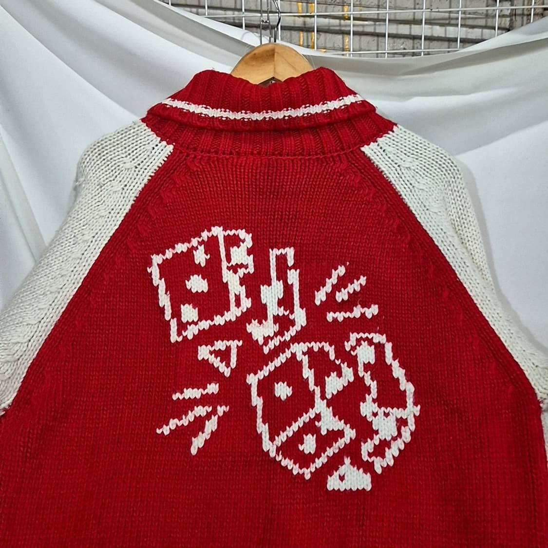 Tim comix 드로잉 코위찬 니트집업  상품이미지3