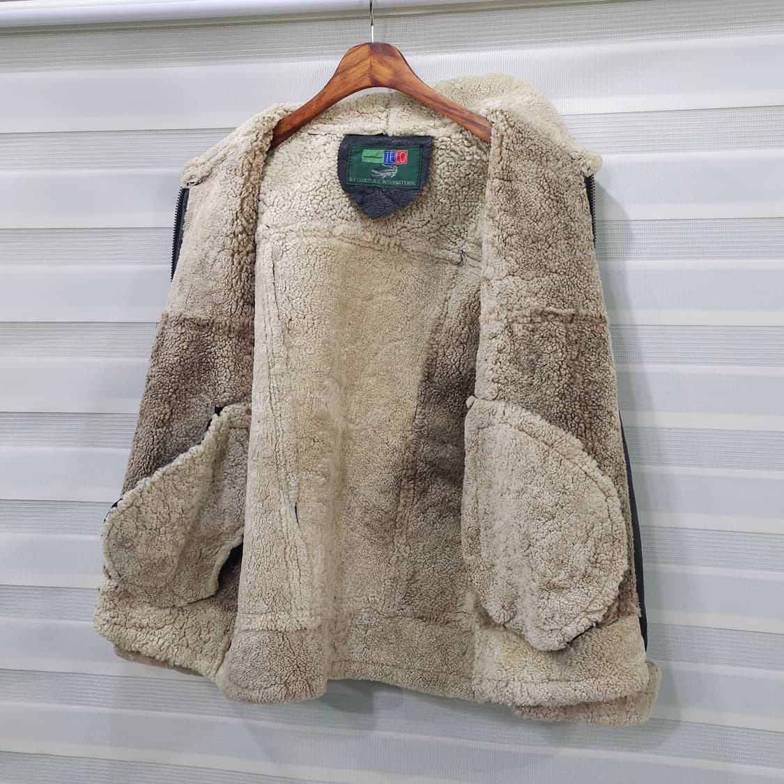 빈티지 양가죽 양털 무스탕 자켓- 100-105정도 상품이미지8