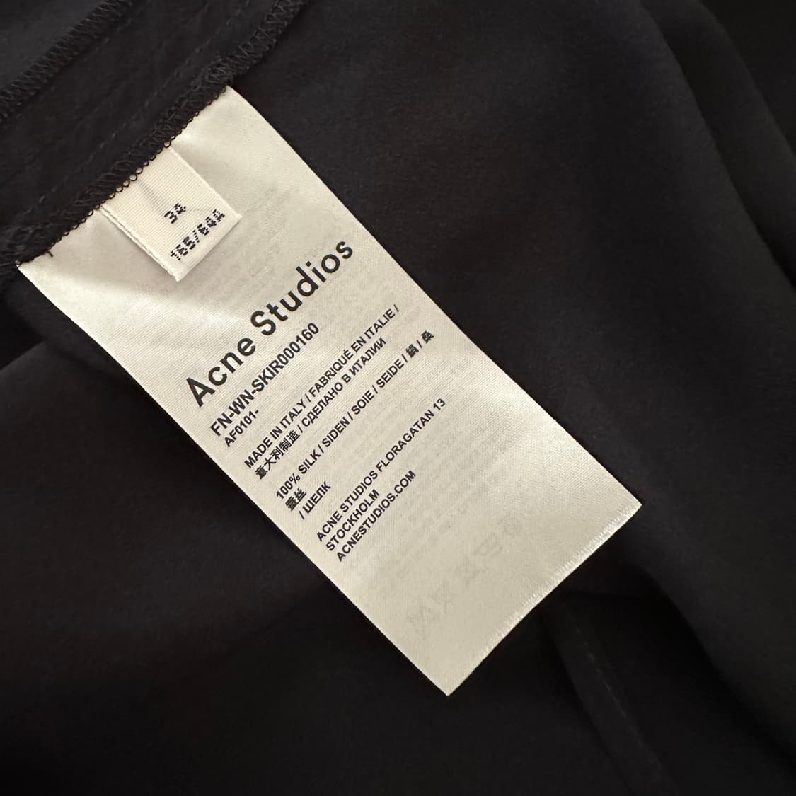 아크네스튜디오 acne studios 허리 벨트 실크 스커트 치마 상품이미지8