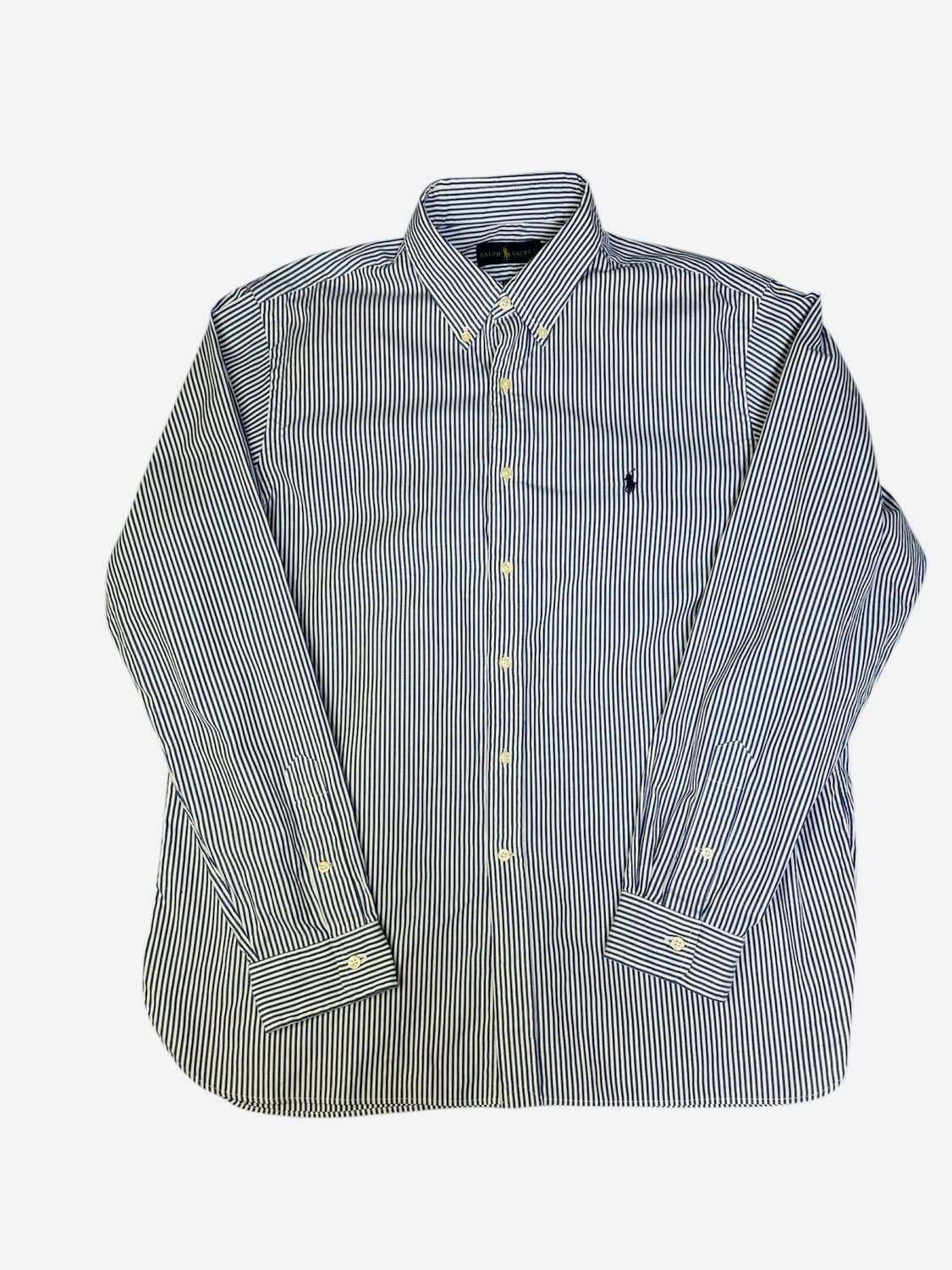 폴로 랄프로렌 00s 스트라이프 셔츠 블루 2XL 상품이미지1