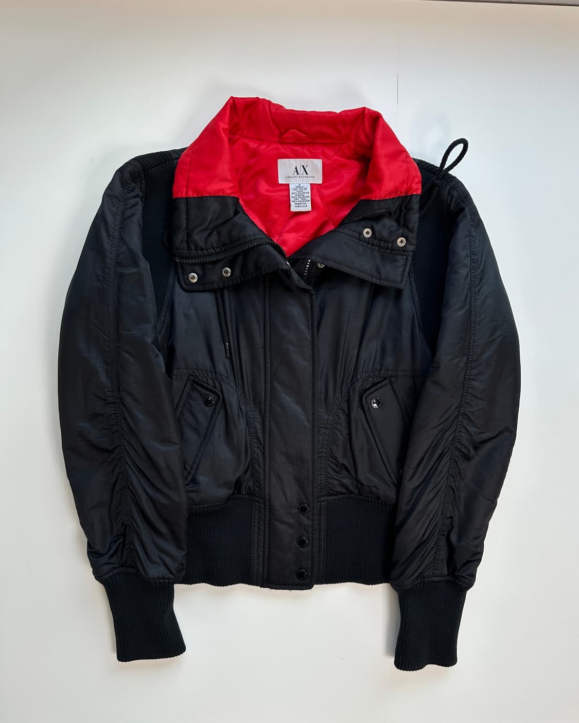 아르마니 ma-1 새틴 블루종 y2k 상품이미지1