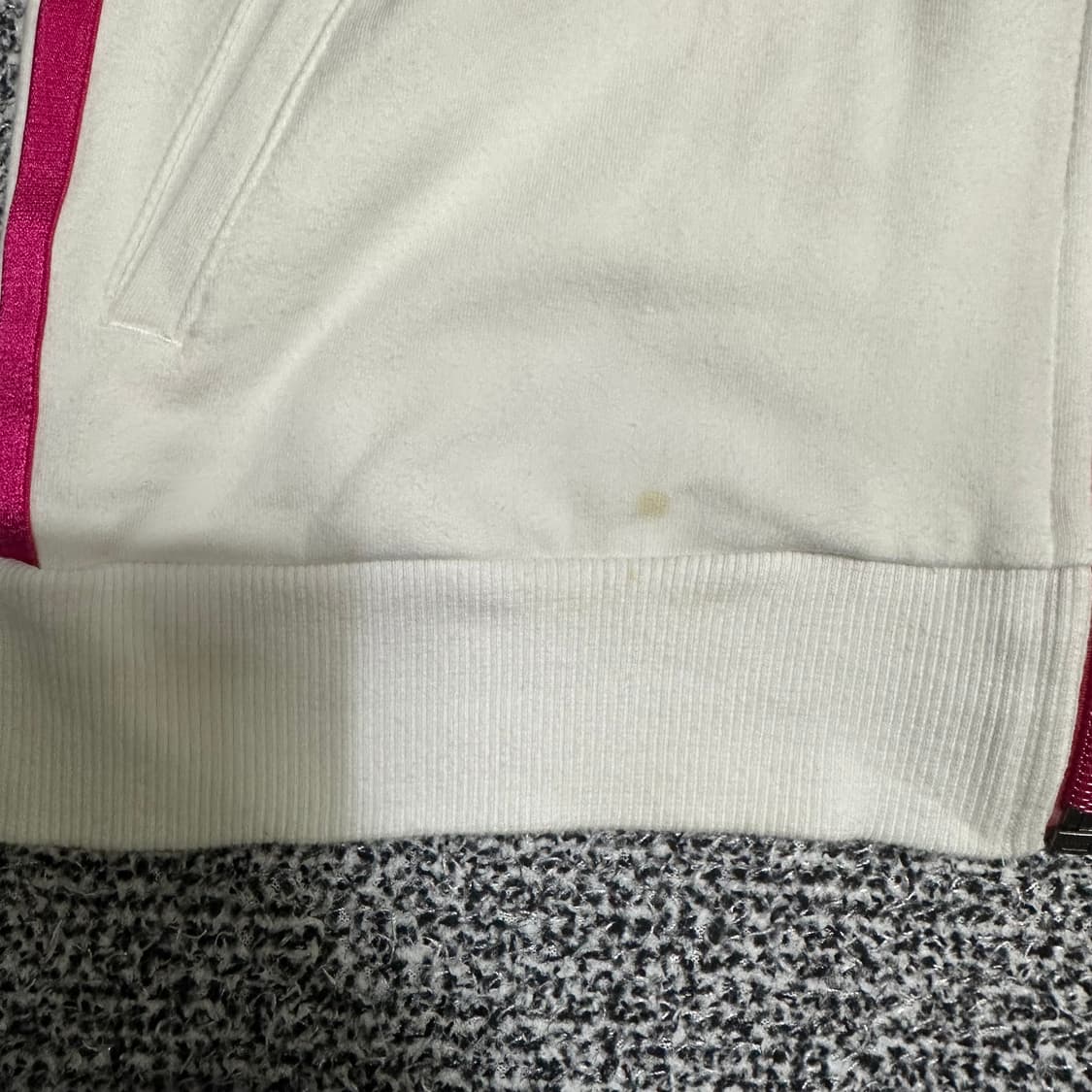 (XS추천) 아디다스 화이트/핑크 삼선 트랙탑 져지 상품이미지5