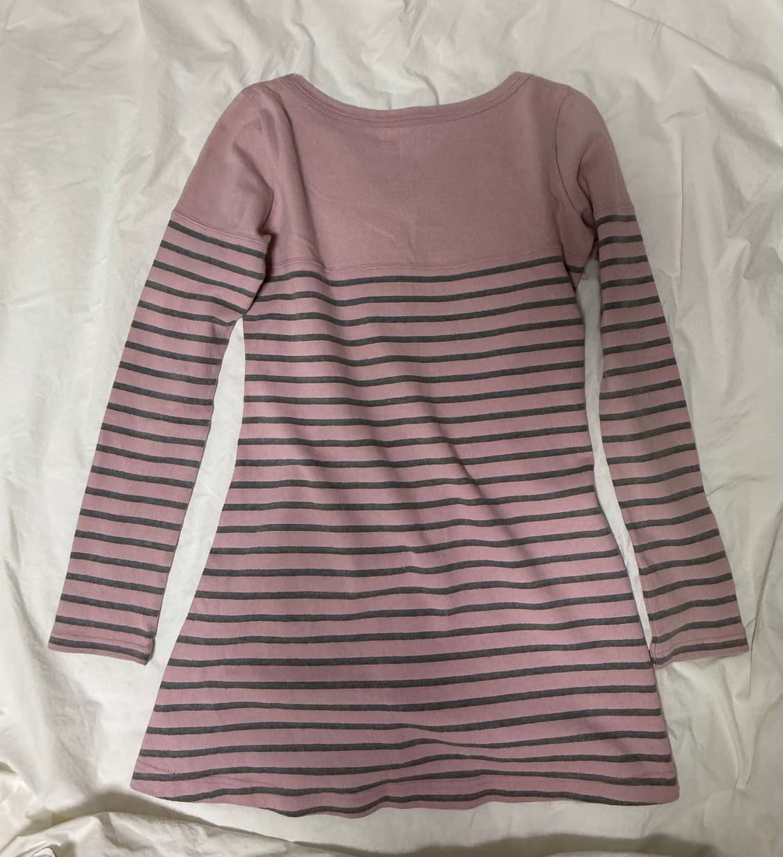 버버리 블루라벨 스트라이프 핑크 원피스 롱슬리브 상품이미지5