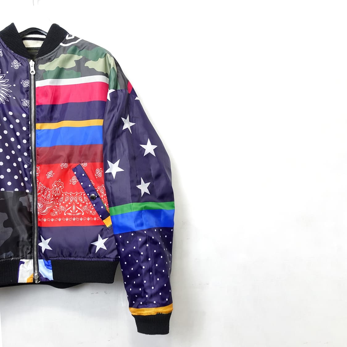 [M,100] SOPHNET. 소프넷 카모&만국기 리버시블 스카잔 자켓 상품이미지5