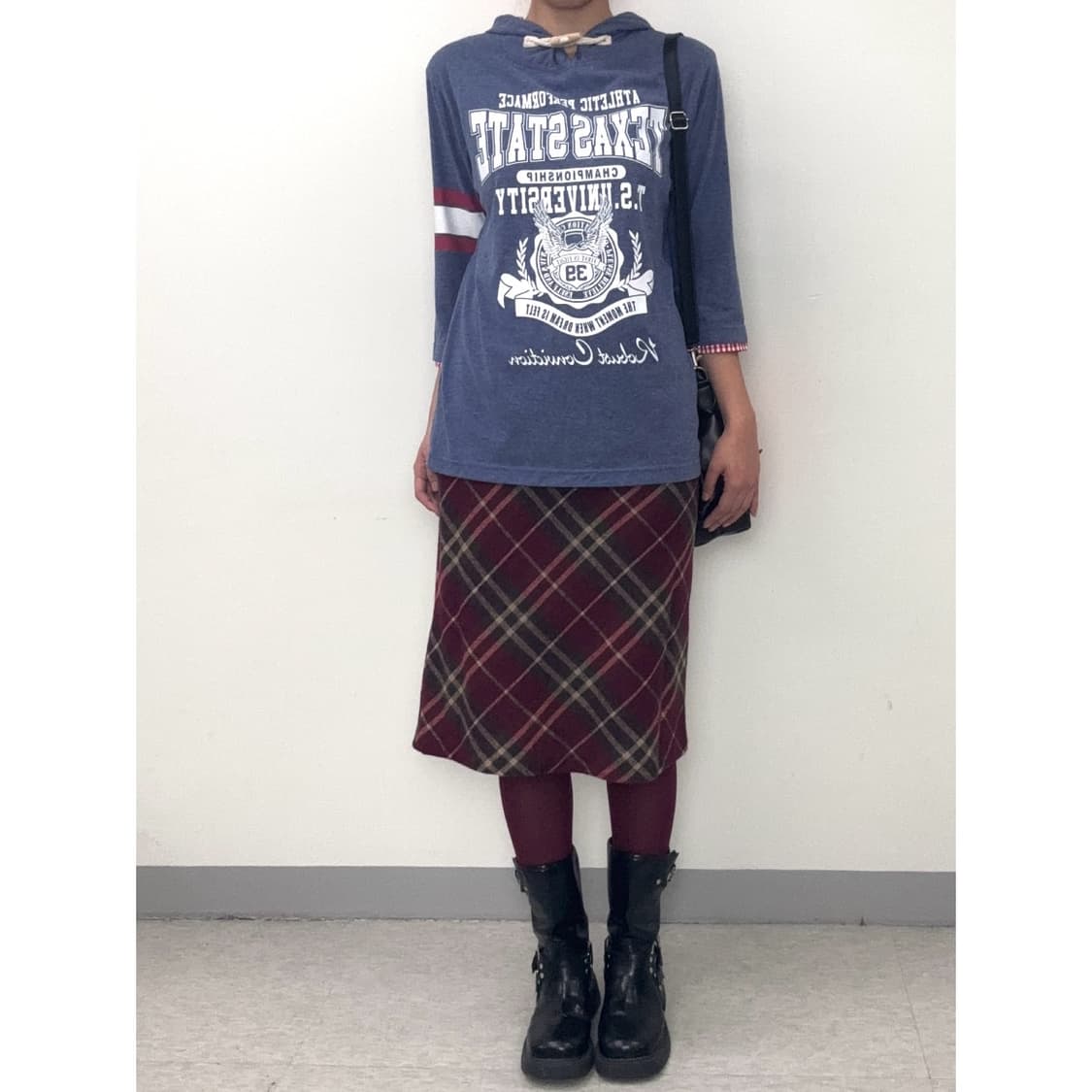 빈티지 y2k 블루 후드 티셔츠 상품이미지6