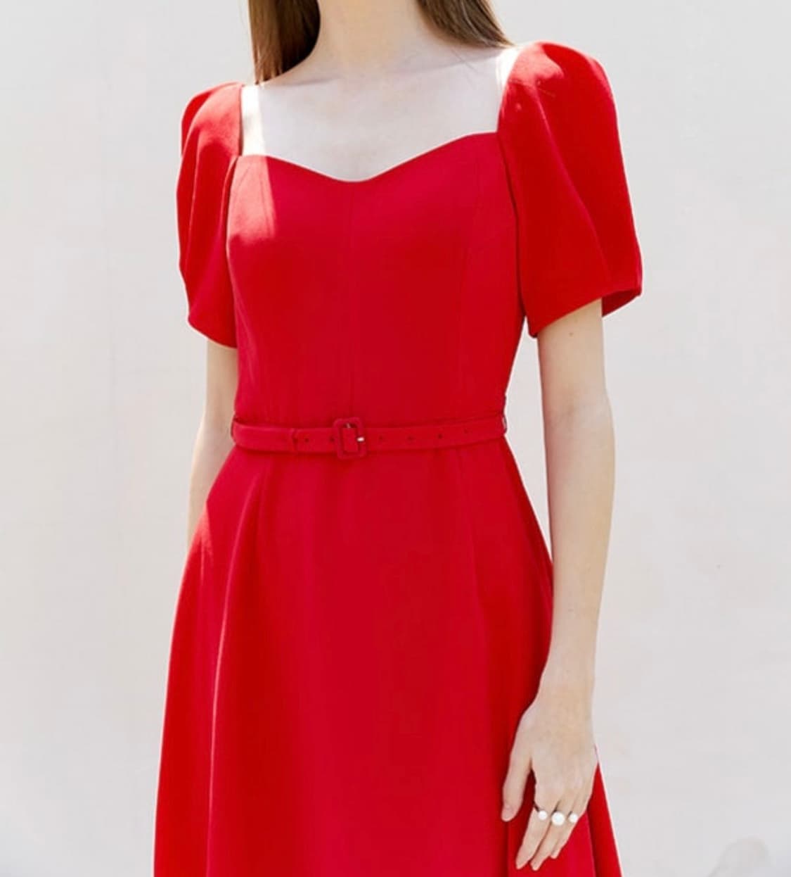 브라이드앤유 레드 원피스 상품이미지2