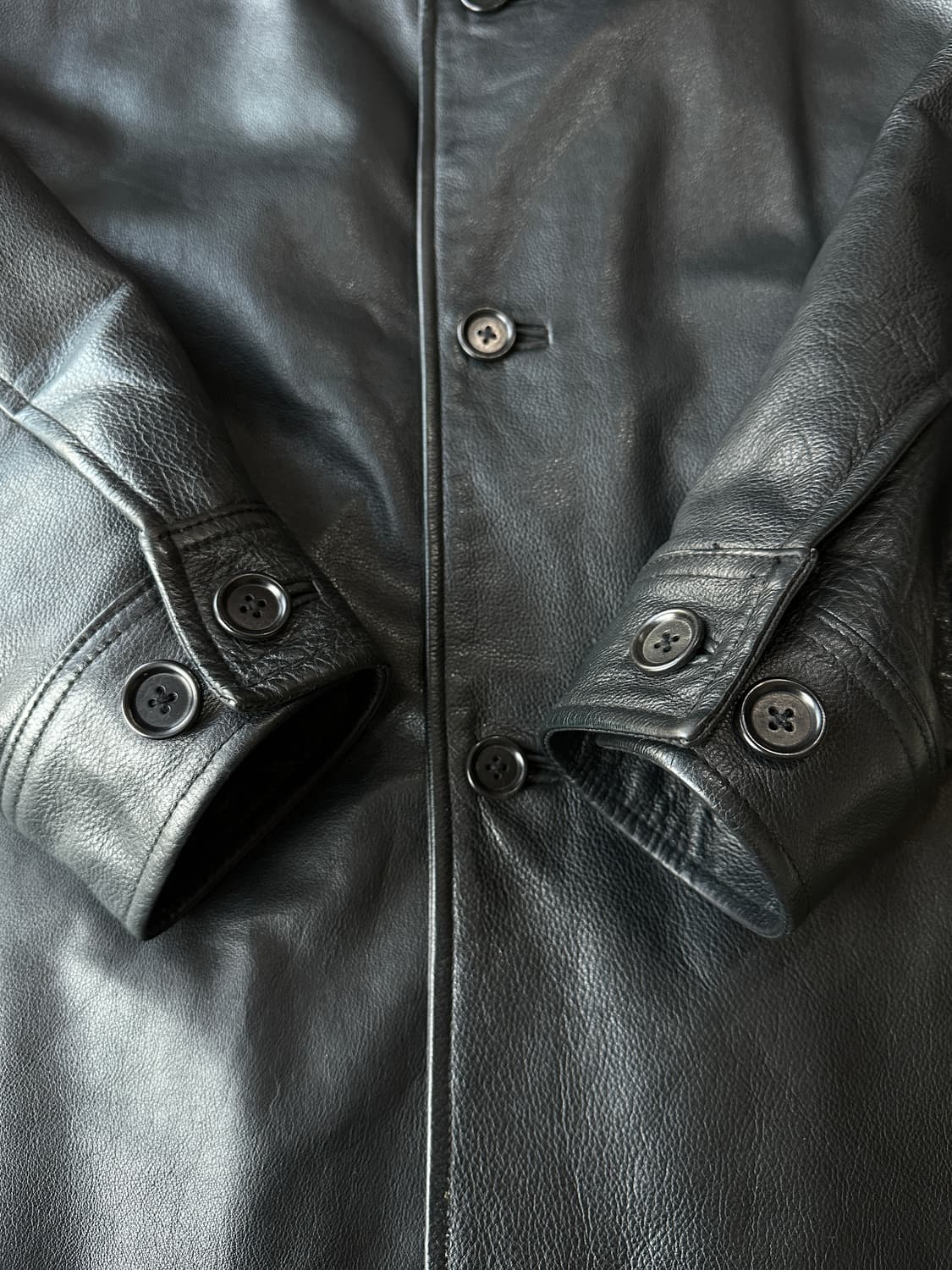 올드갭 리얼레더 카코트 블랙 L 상품이미지4