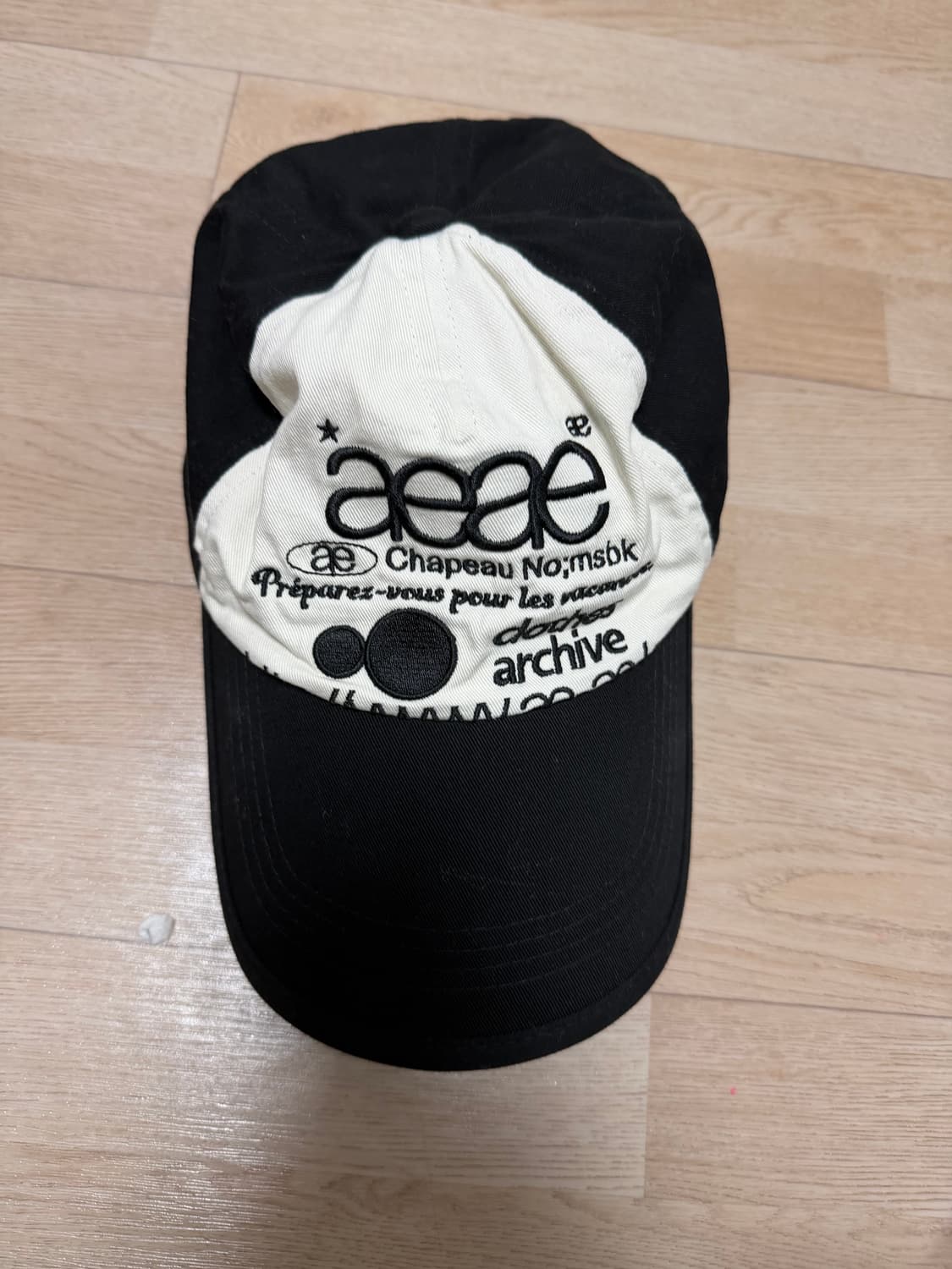 aeae 에이이에이이 WEB LOGO TWO TONE BALL CAP 상품이미지1
