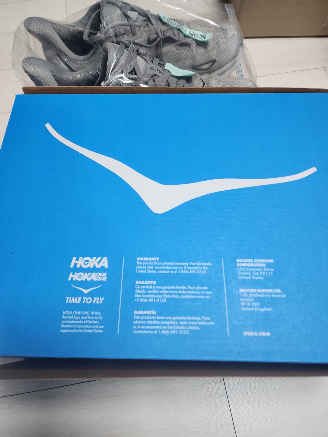 호카 클리프톤 9 와이드 회색 260mm 상품이미지4