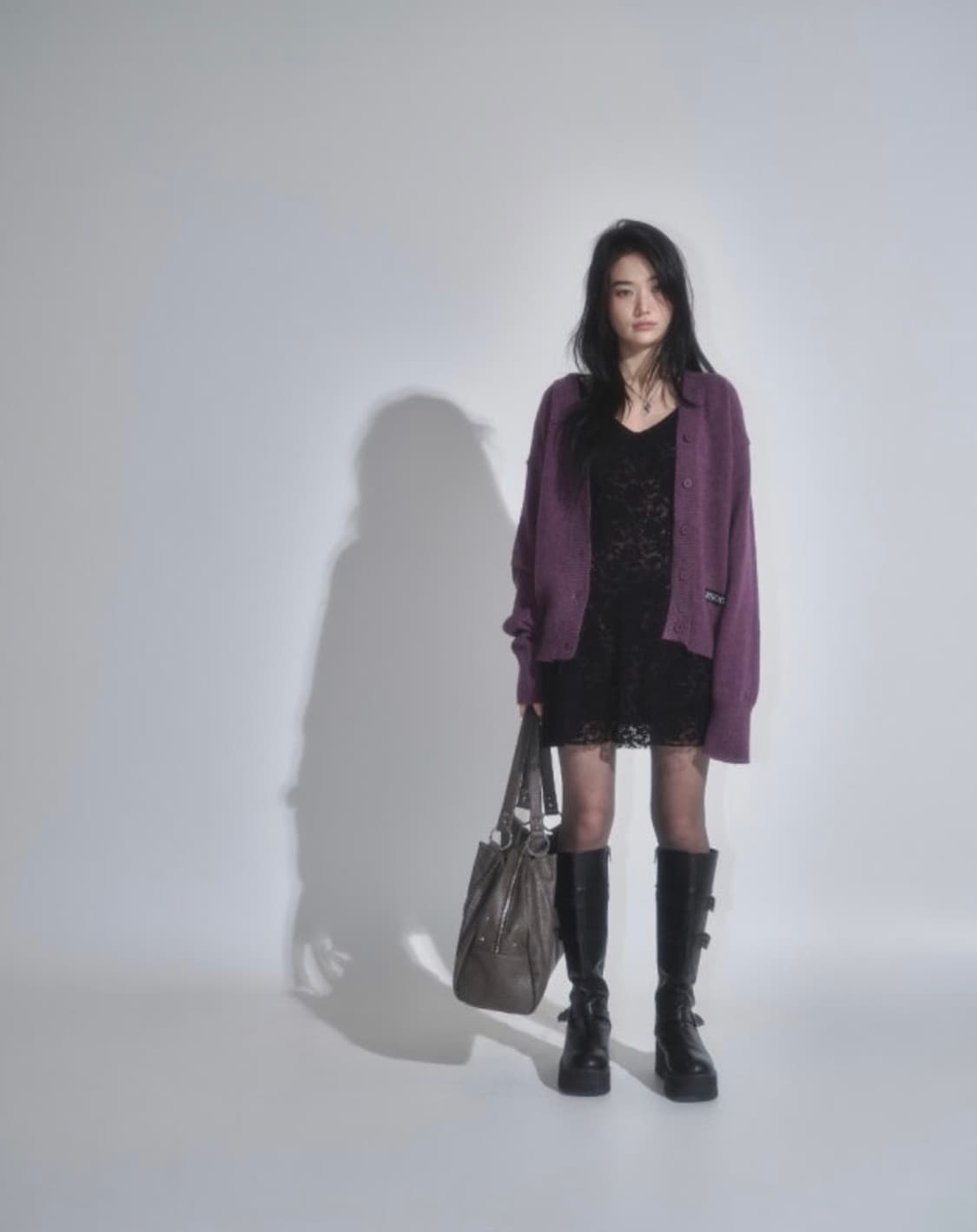 [as”on] HAPPER CARDIGAN / PURPLE 상품이미지2