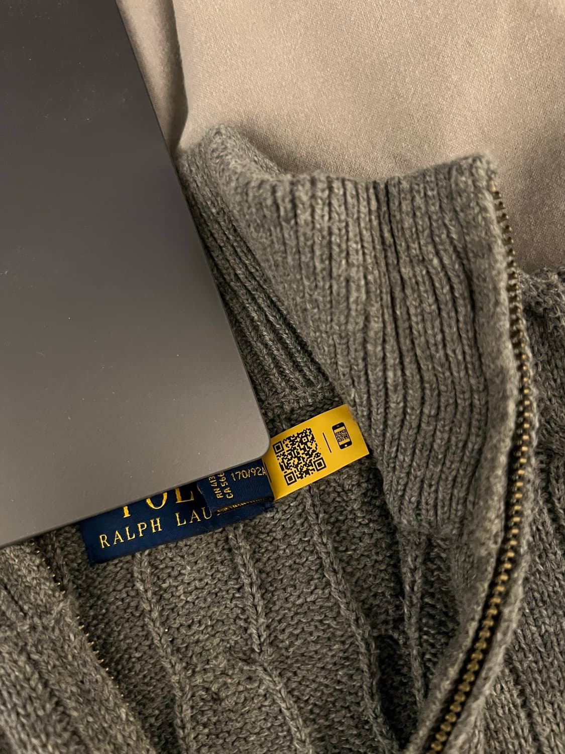 폴로 랄프로렌 그레이 케이블니트 s 상품이미지4
