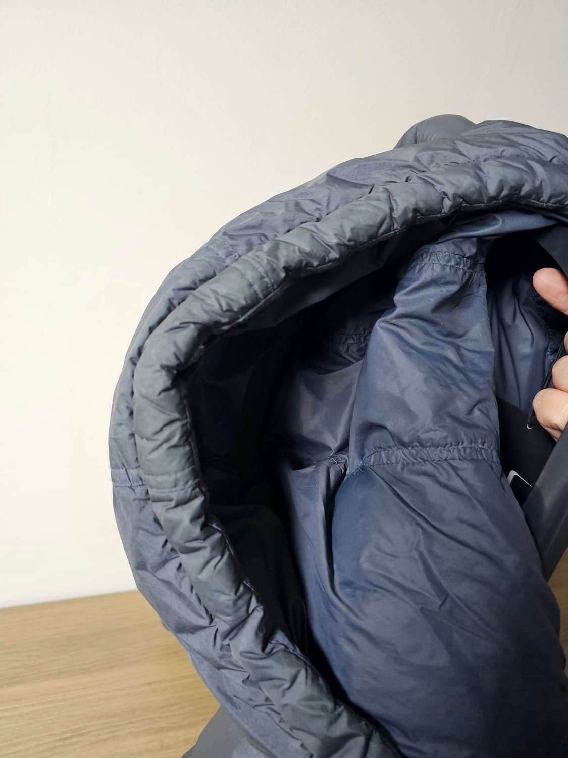 스톤아일랜드 가먼트 다이드 크링클랩스 리사이클 나일론 후드 다운 자켓 상품이미지10