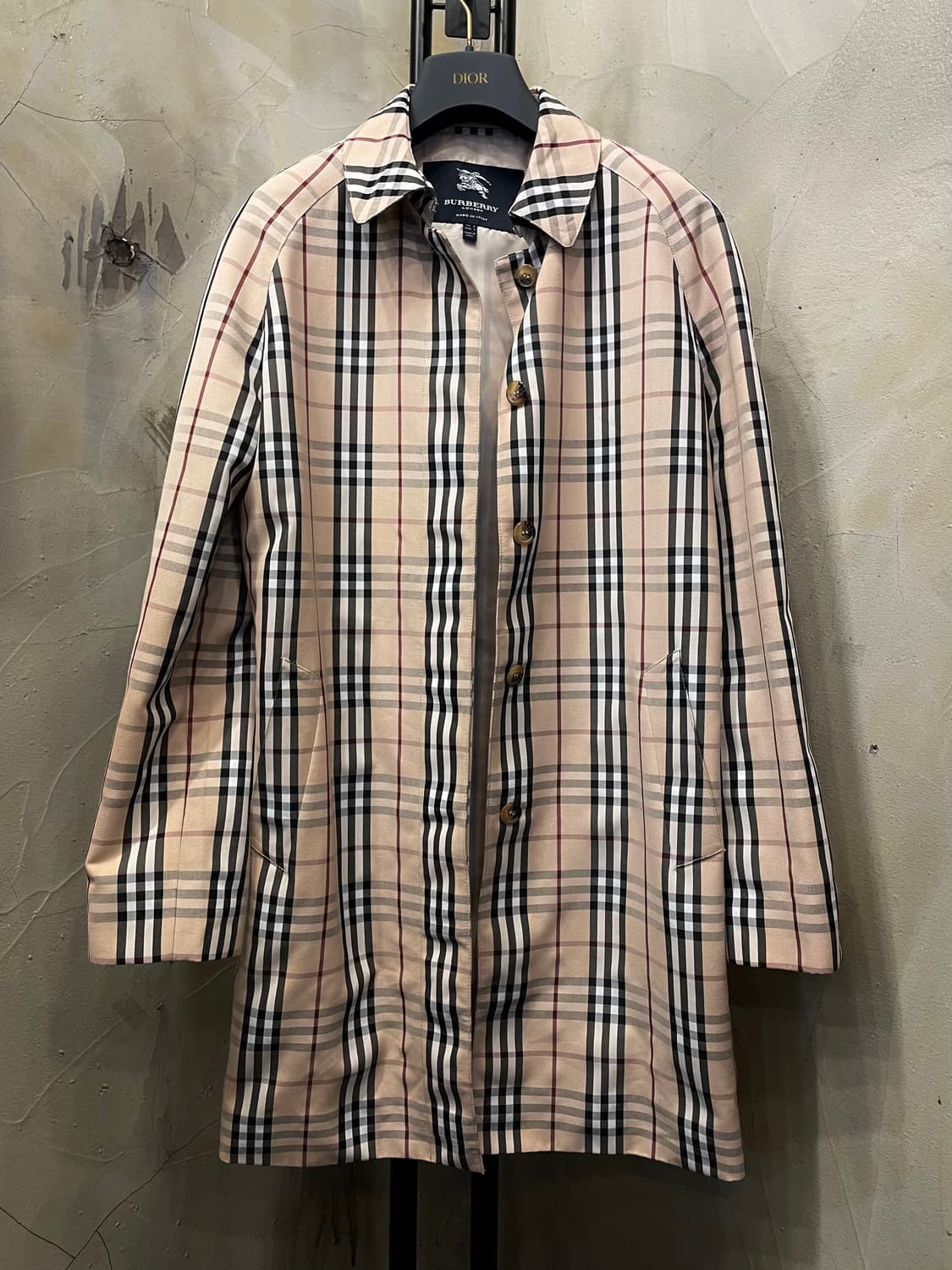 버버리 런던 노바체크 바람막이 트렌치코트 55~66 상품이미지1