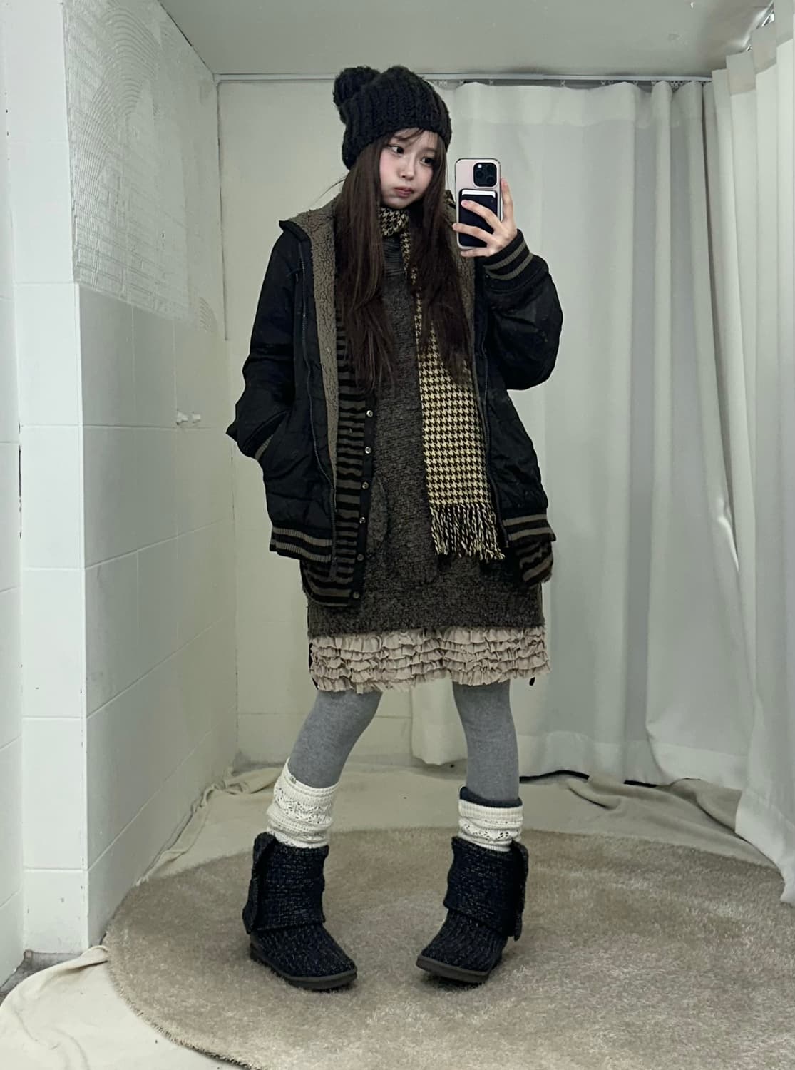 데일리 브라운 모카무스 곰돌이 모리걸 코디세트 상품이미지1