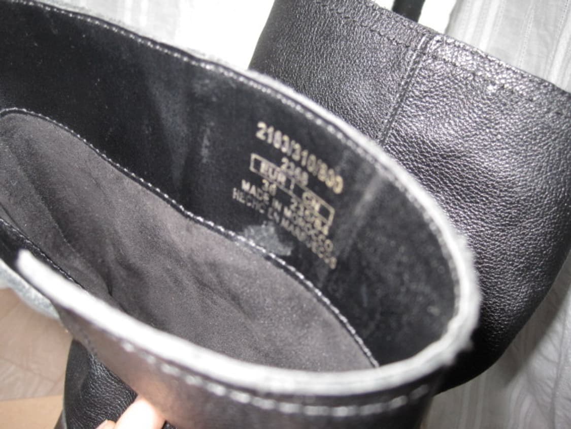 자라 레더 바이커 앵클 부츠 235mm 상품이미지4