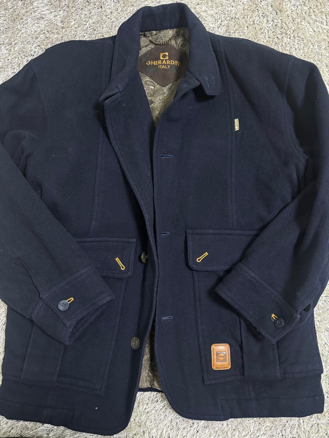 일본판 GHERARDINI 울 자켓 사이즈 105 상품이미지1