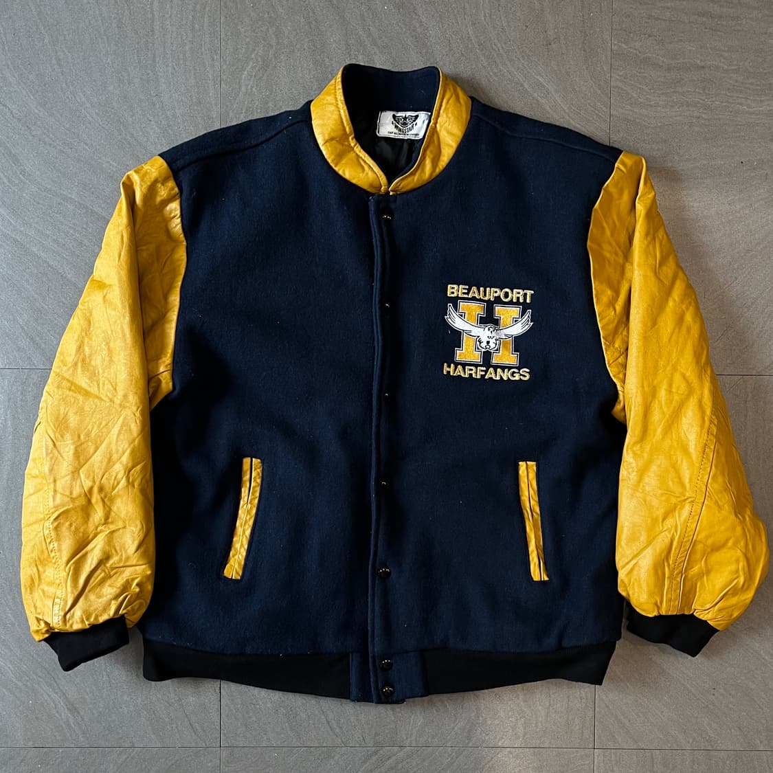 빈티지 윙스타 캐나다 제조 레더 바시티 자켓 상품이미지1