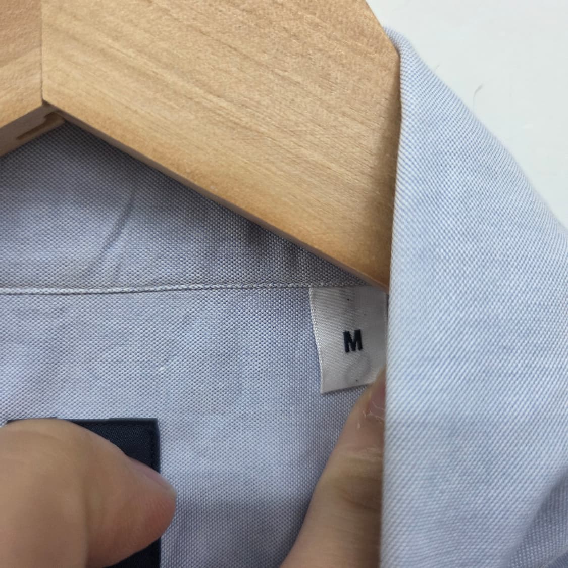 빔즈 반팔 셔츠 하늘색 남방 남m 상품이미지4