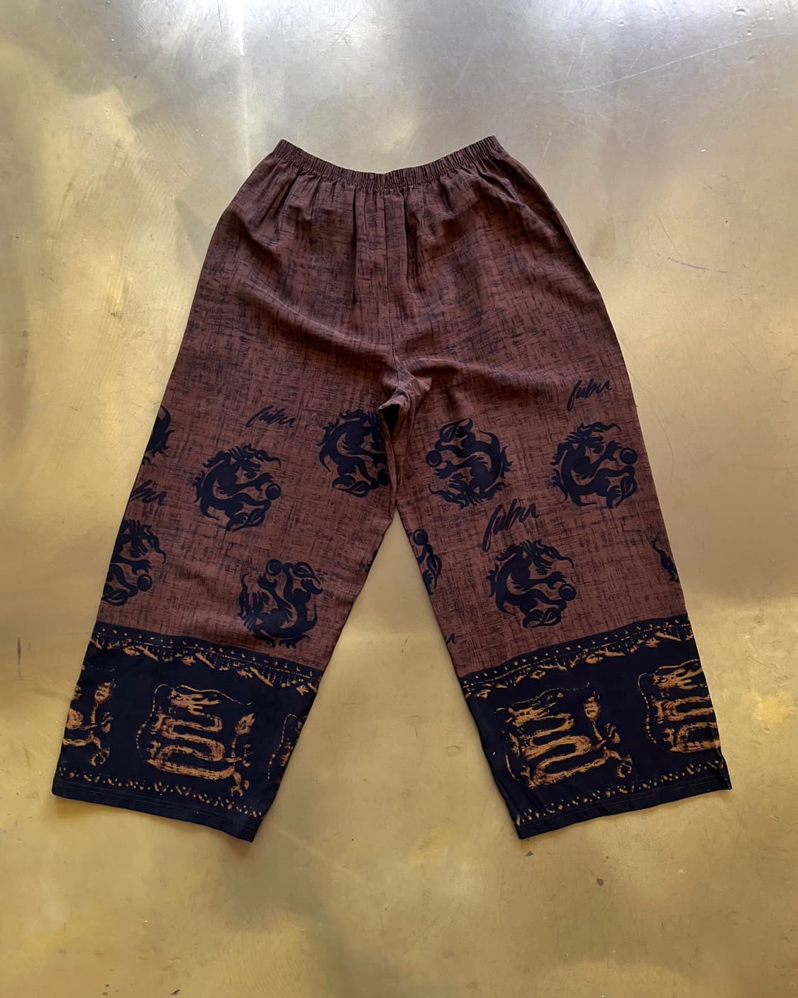Jpn Vintage Oriental Dragon Art Pants 상품이미지9