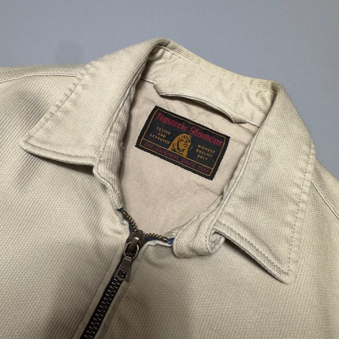 히스테릭글래머 아이보리컬러 캔버스 코튼 히스테릭걸 패치 워크 자켓 상품이미지3