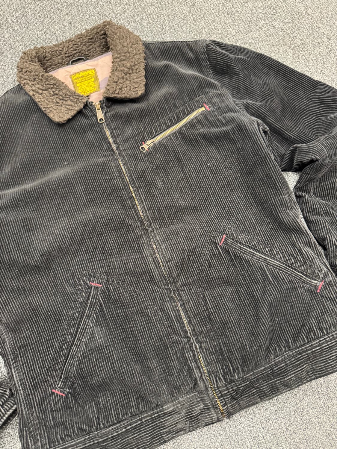 L)스미스 아메리칸 빈티지 블랙 코듀로이 쉐르파 자켓 상품이미지2