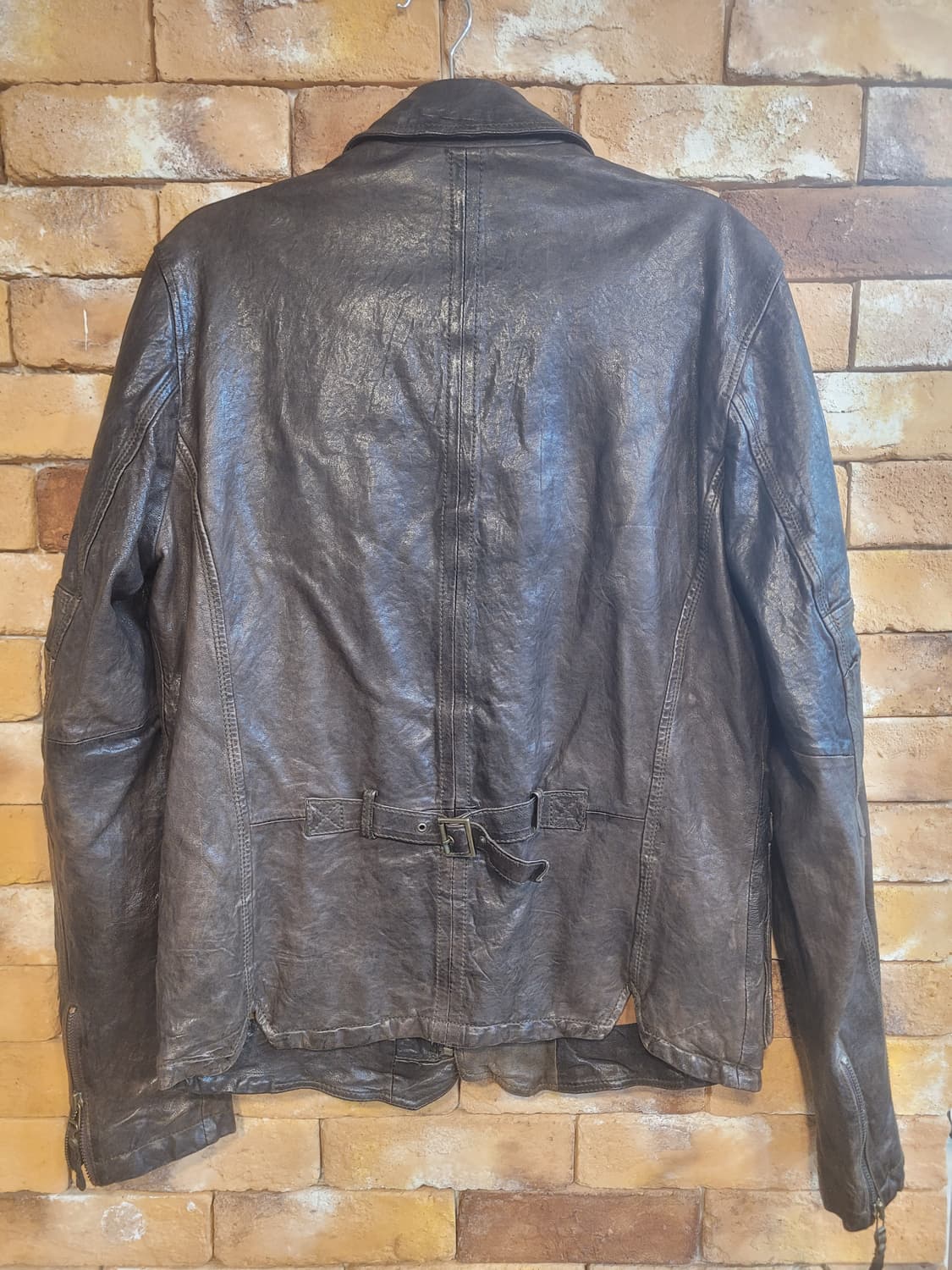 썰스데이 아일랜드 빈티지 양가죽 자켓 L 상품이미지2